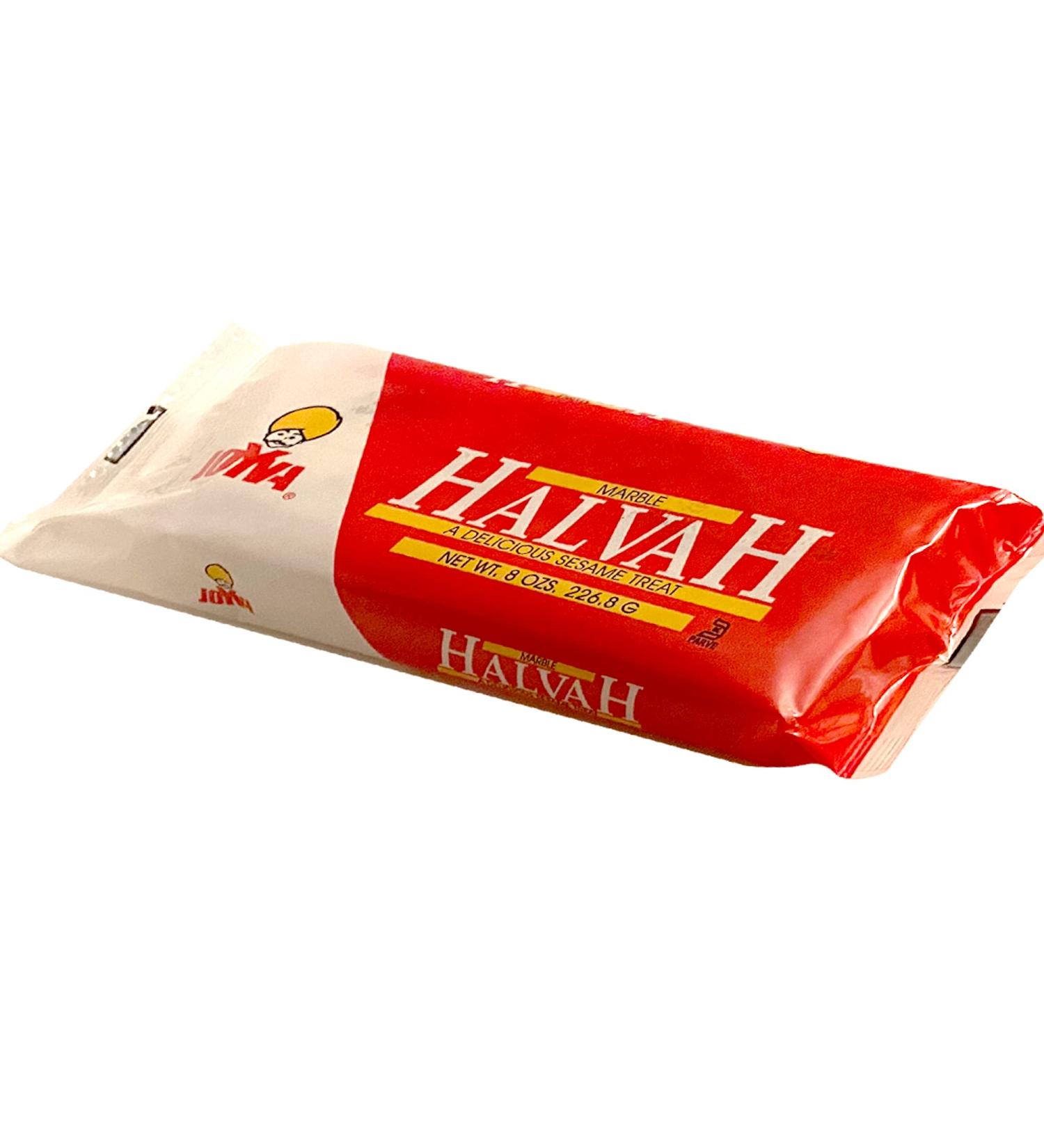 Joyva Halvah Marble Variety 8 oz Pack - Tahini-Based Sweet Sesame Treat | Kosher Parve | Handmade in Brooklyn, New York - Buy Online on GoSupps.com