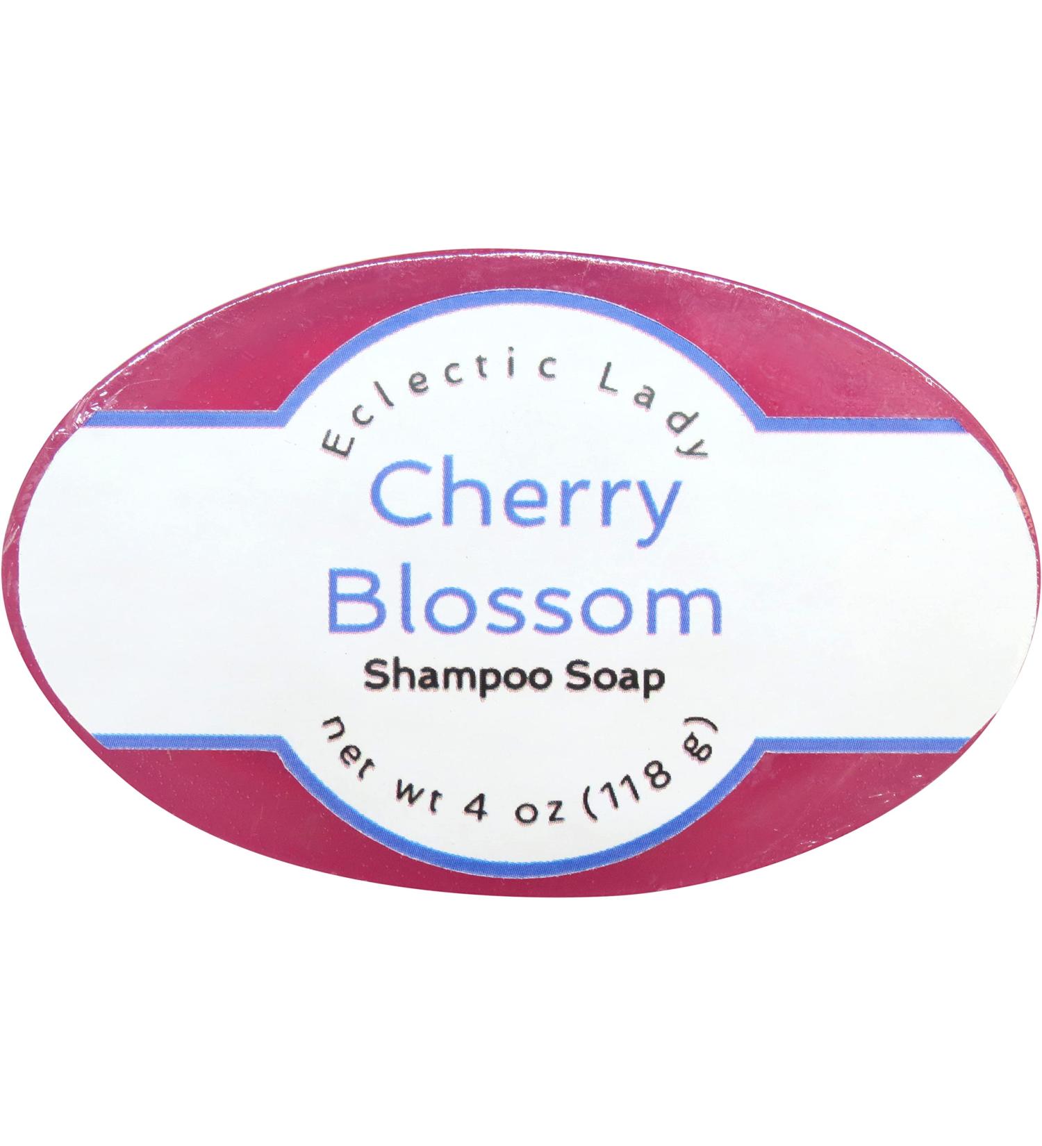 Buy Eclectic Lady Cherry Blossom Shampoo Soap Bar with Argan Oil & Silk Protein - All Natural 4 oz - Perfect for Healthy Hair Care - Buy Online on GoSupps.com
