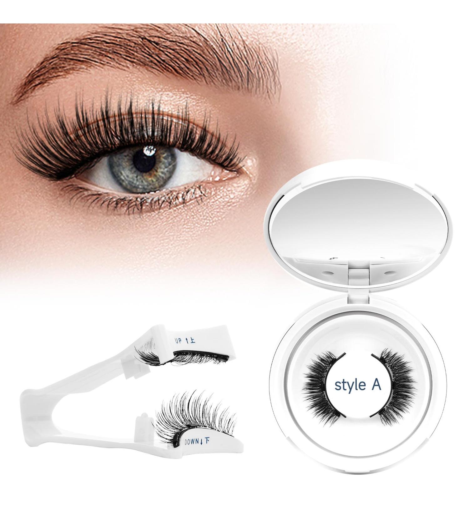 Magnetic Eyelashes with Applicator Higu clace Magnetic Lashes Natural Look 1 Pair Reusable Eyelashes Magnetic Without Eyeliner No Glue Needed Eye Lashes Magnetic Easy to Wear and Remove(Style A) STYLE-A - Buy Online on GoSupps.com