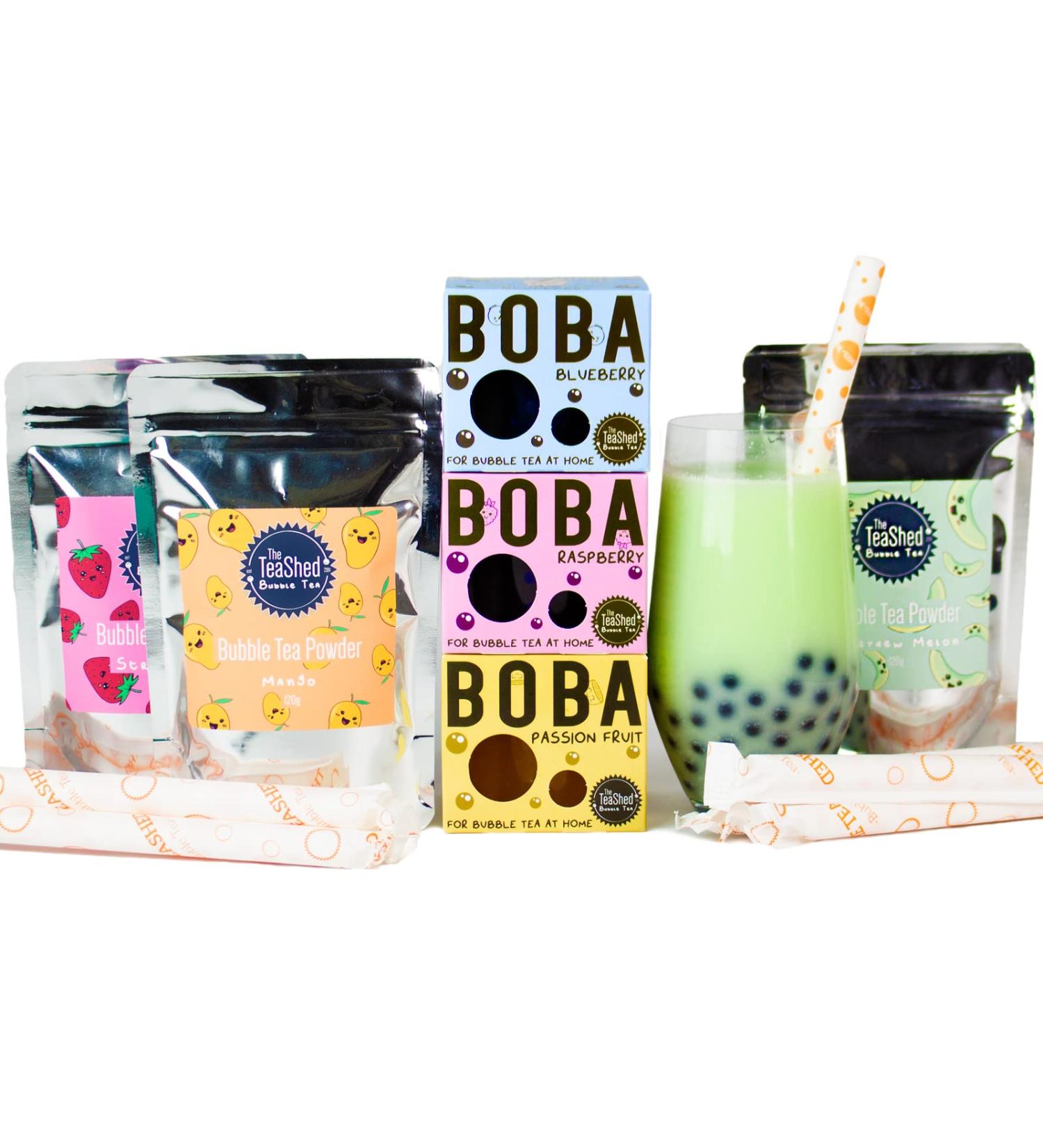 Bubble Tea Powder Kit With 9 Servings | Powder + Boba Set | The TeaShed - Buy Online on GoSupps.com