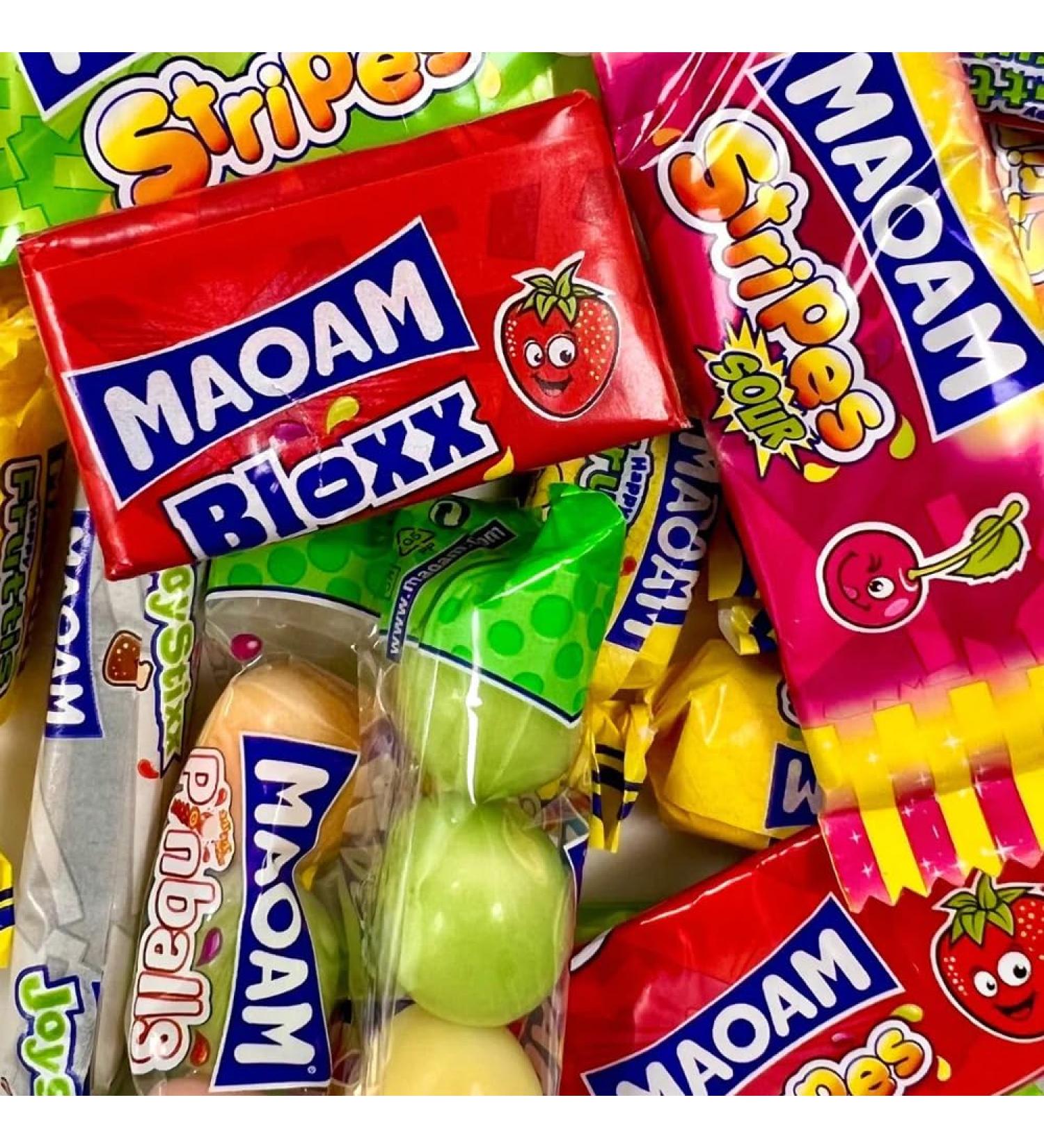 MAOM Mao Mixx Bag - Individually Wrapped Fruit and Cola Flavour Chewy Sweets (1600g)