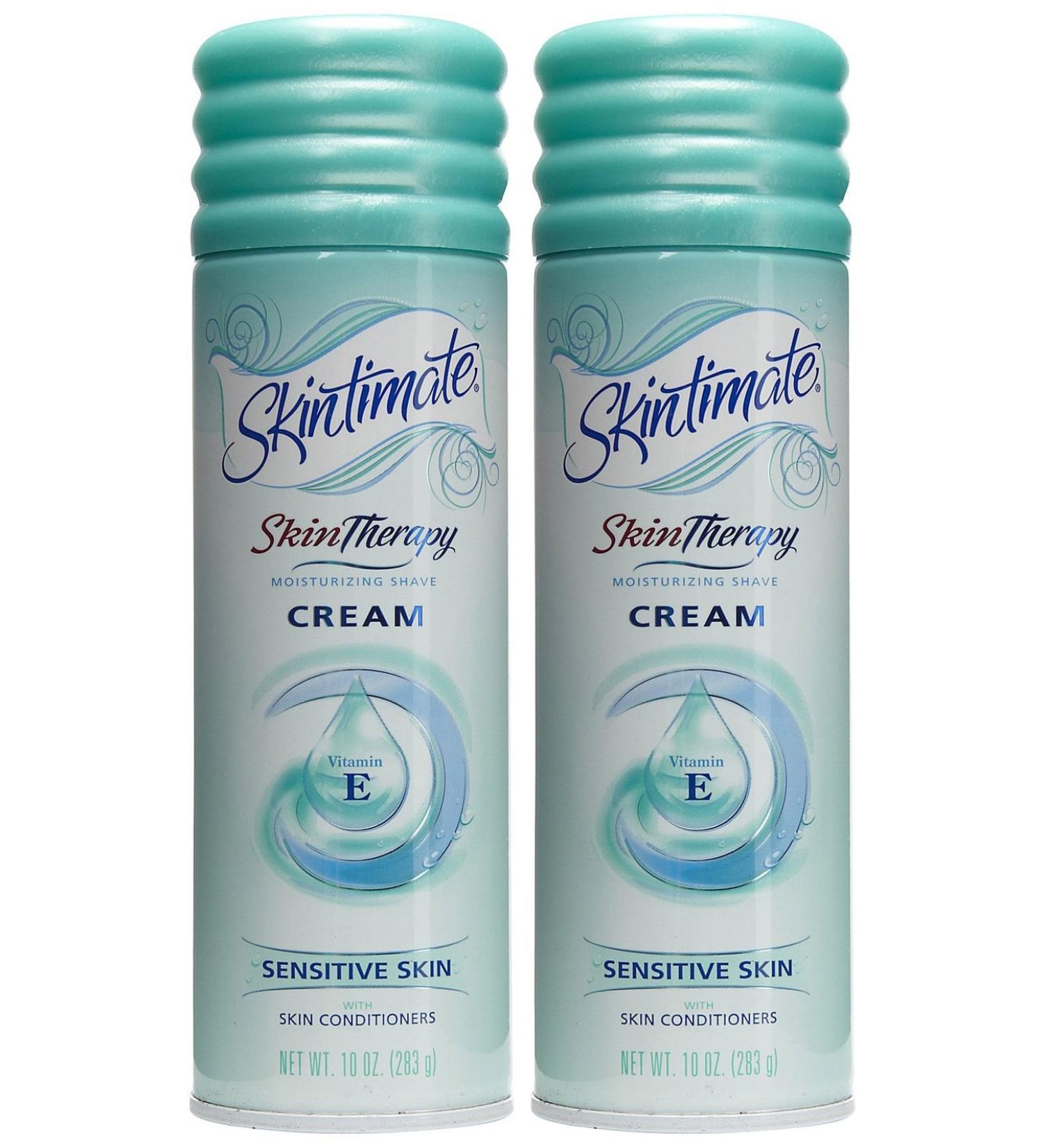 Skintimate Skin Therapy Moisturizing Shave Cream for Sensitive Skin - 10 oz - 2 pk