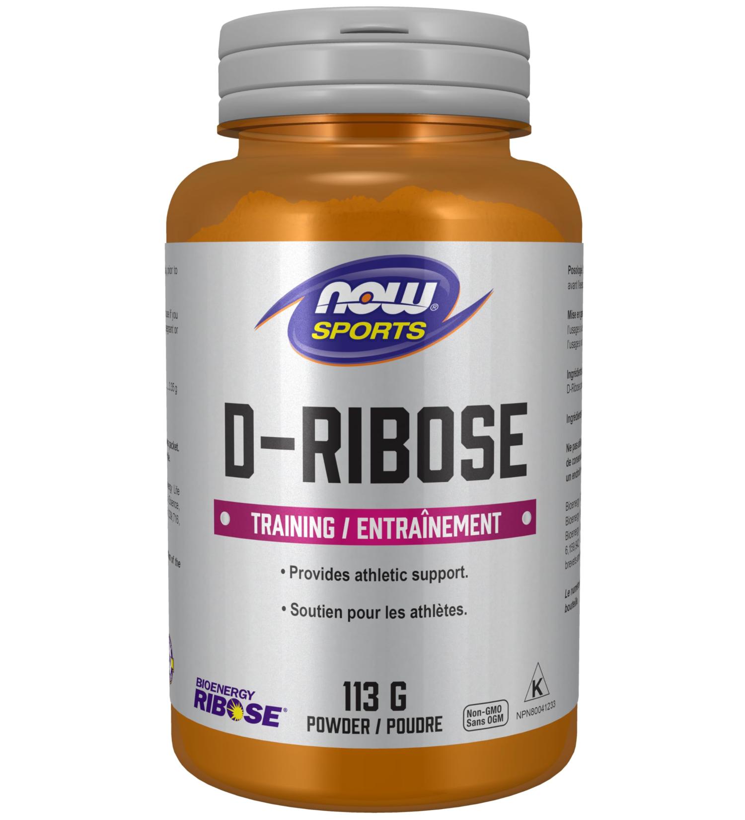 NOW Sports Nutrition D-Ribose Pure Powder 113g - Buy Online on GoSupps.com