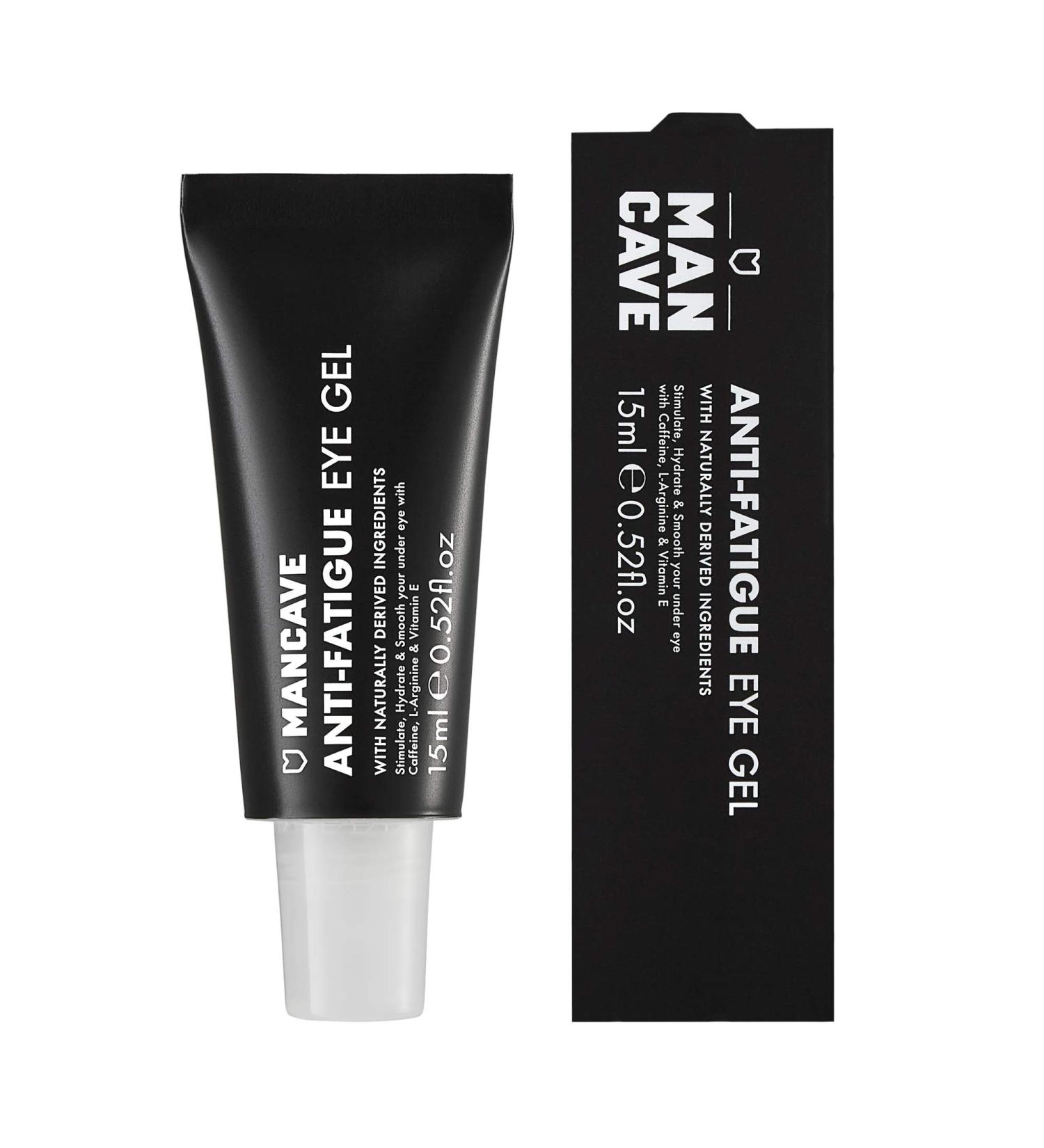 ManCave Caffeine & Vitamin E Anti-Fatigue Eye Gel 15ml- Dark Circle Treatment, Vegan Formula, Made in England - Buy Online on GoSupps.com