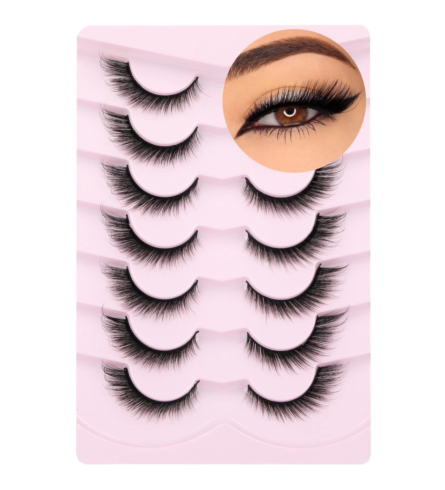 Fox Eye Lashes - EYDEVRO 15mm Mink Angel Wing False Eyelashes for Natural Cat Eye Look - Buy Online on GoSupps.com