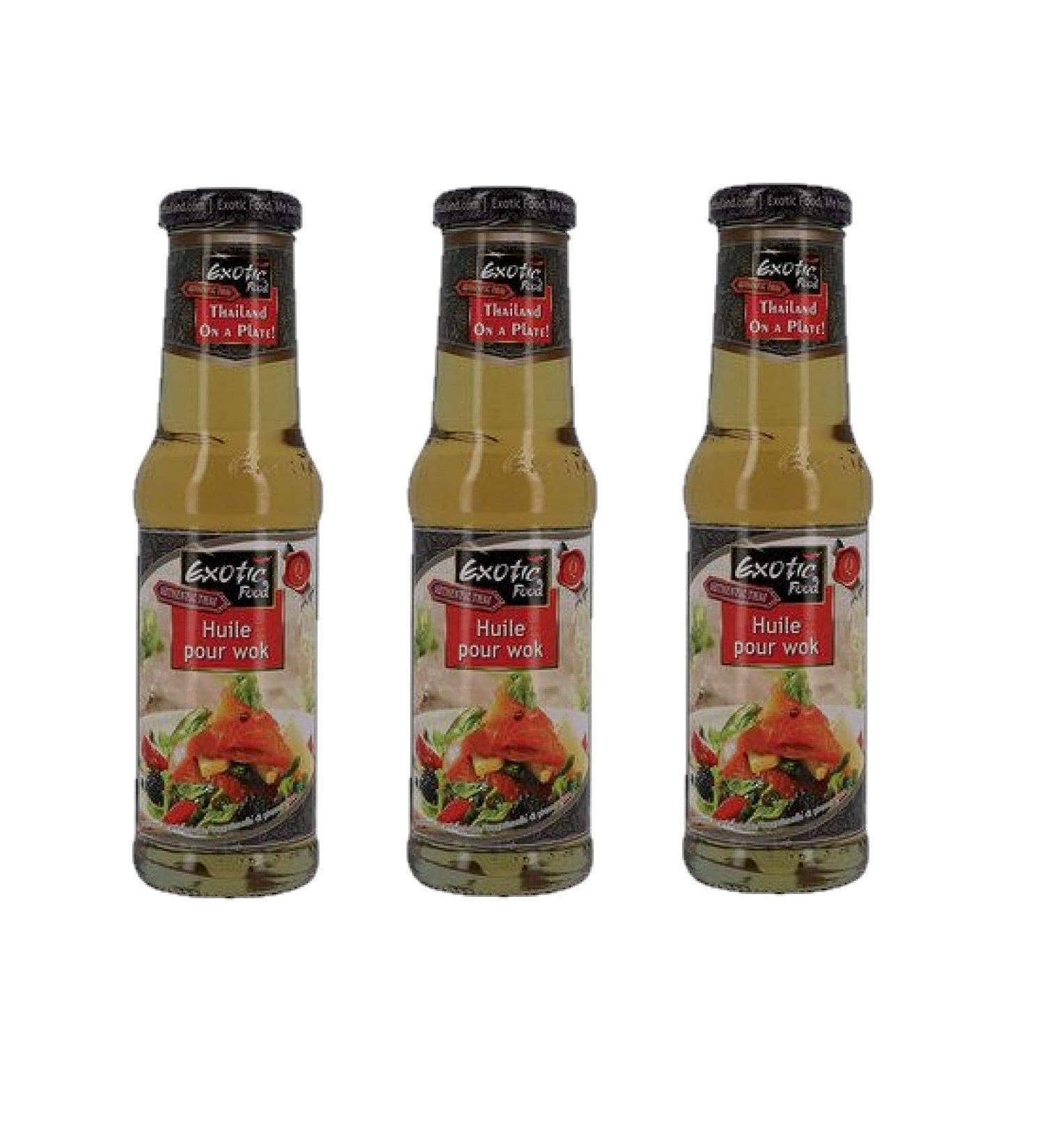Set of 3 wok oil - 250 ml bottle