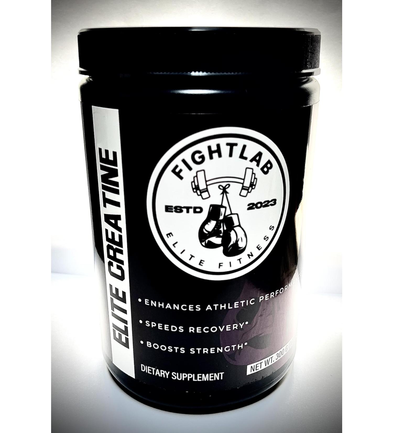 Elite Creatine Monohydrate by Fight Lab Fitness Dietary Supplement 300 g Enhances Athletic Performance Speeds Recovery Boosts Strength - Buy Online on GoSupps.com