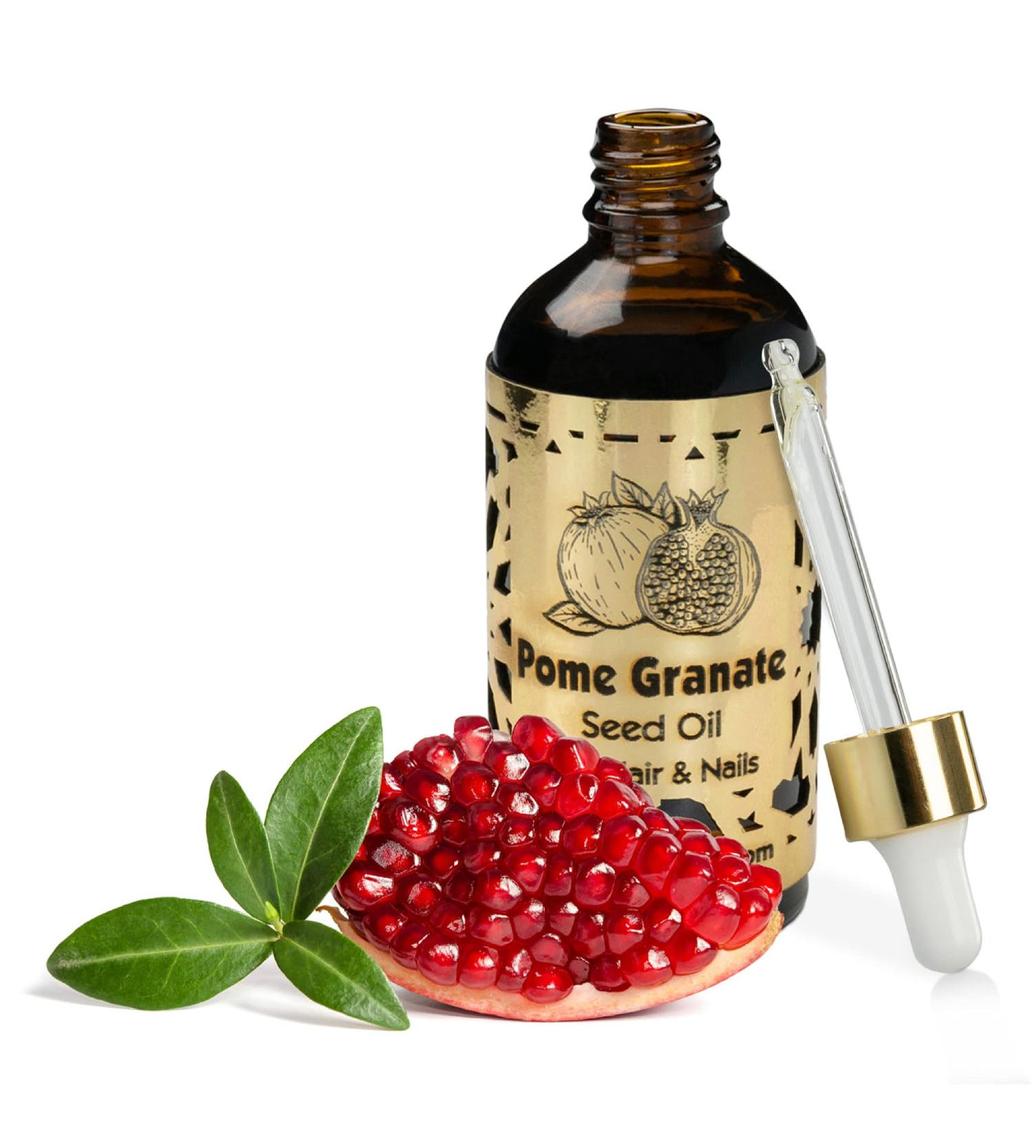 R&M Beauty Organic Pomegranate Kernel Oil - 100ml | Acne & Hair Loss Relief | Natural Face & Skin Care - Buy Online on GoSupps.com