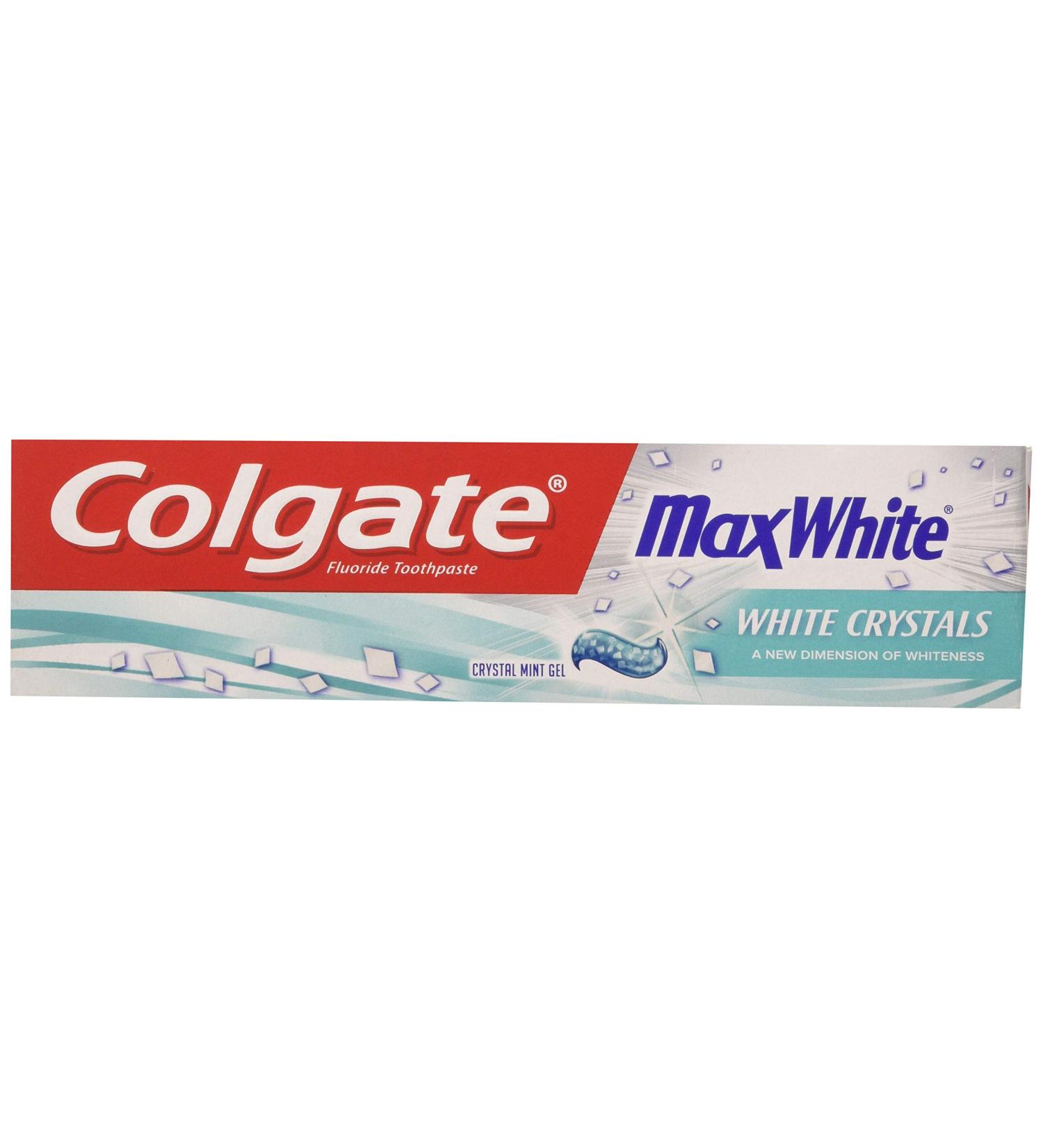 Colgate Max White Crystal Mint Toothpaste 75ml - Brighten Your Smile with Fresh Breath - Buy Online on GoSupps.com