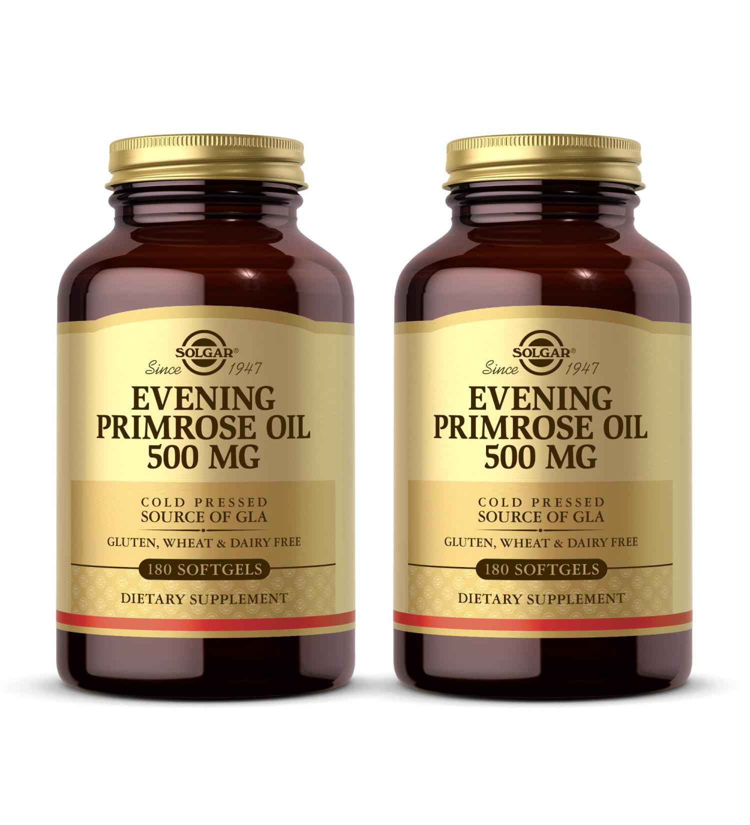 Solgar Evening Primrose Oil 500mg - 180 Softgels for Women's Health - Buy Online on GoSupps.com