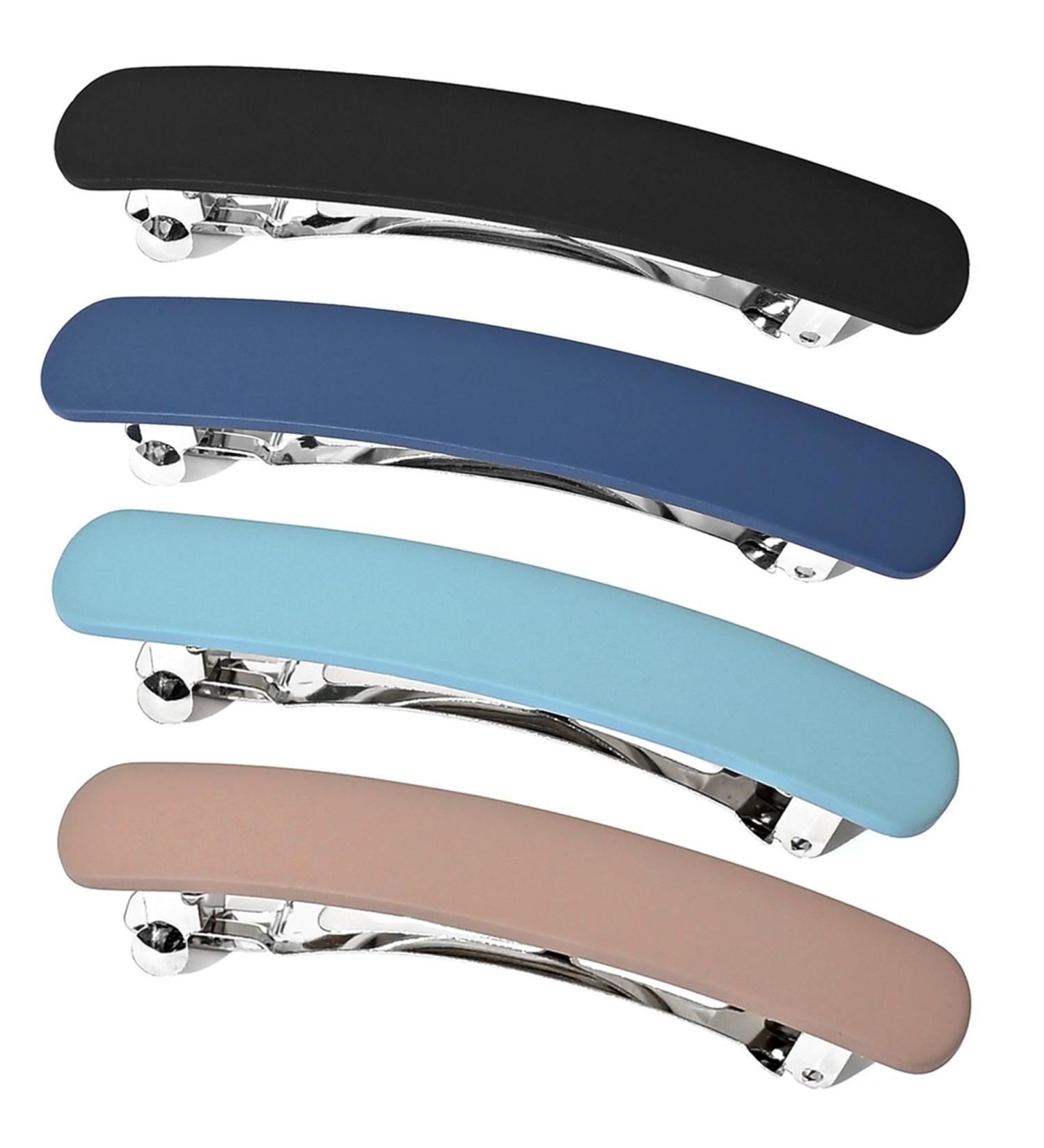 FSMILING Medium Hair Barrettes - 4pcs Matte Automatic Hair Clips for Thick & Fine Hair - Buy Online on GoSupps.com