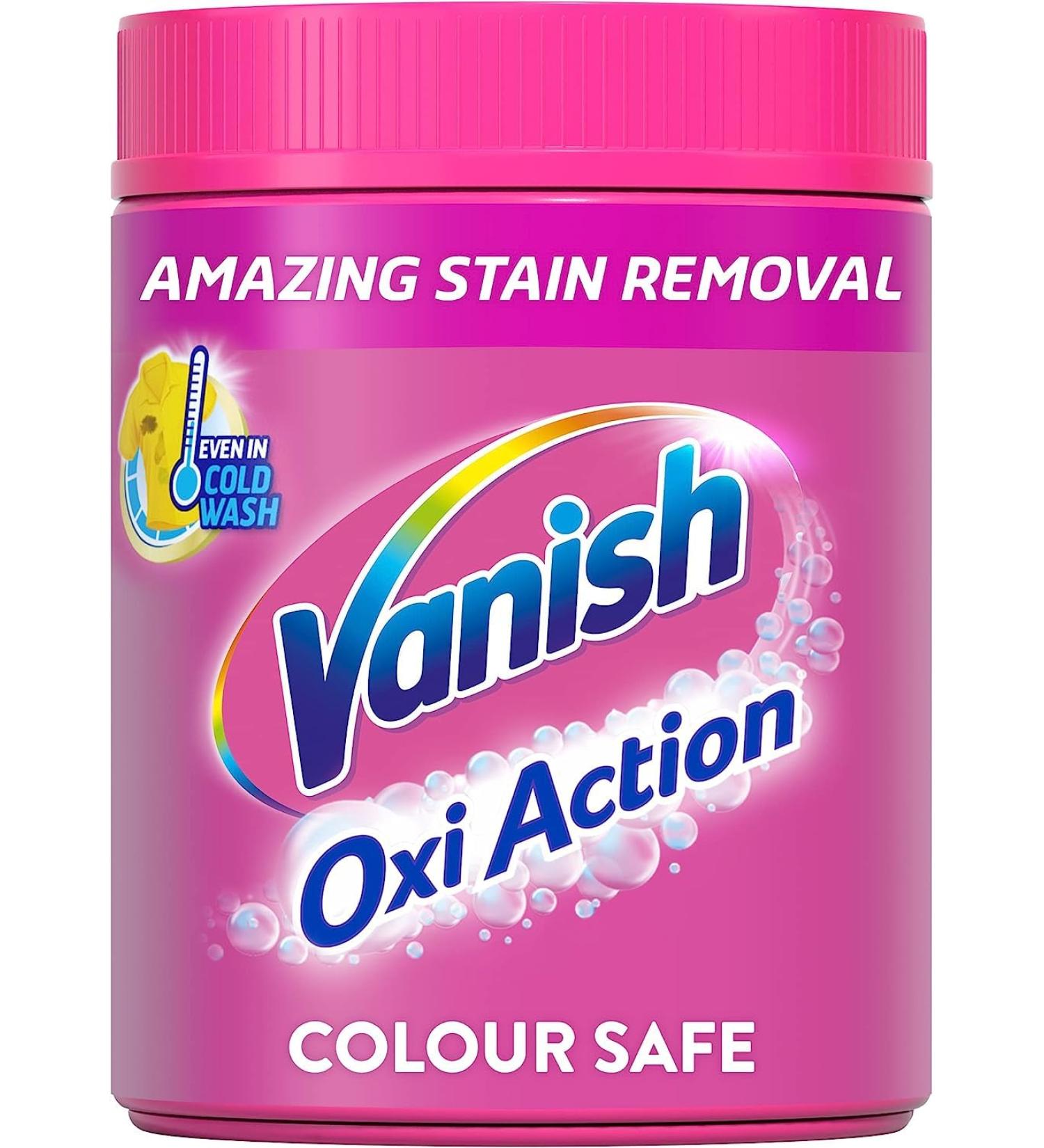 Vanish Fabric Stain Remover Oxi Action Powder 2.1 kg - Fast-Acting Versatile Stain Remover | In-Wash Pre-Treat or Soak | Safe on Everyday Fabrics - Buy Online on GoSupps.com