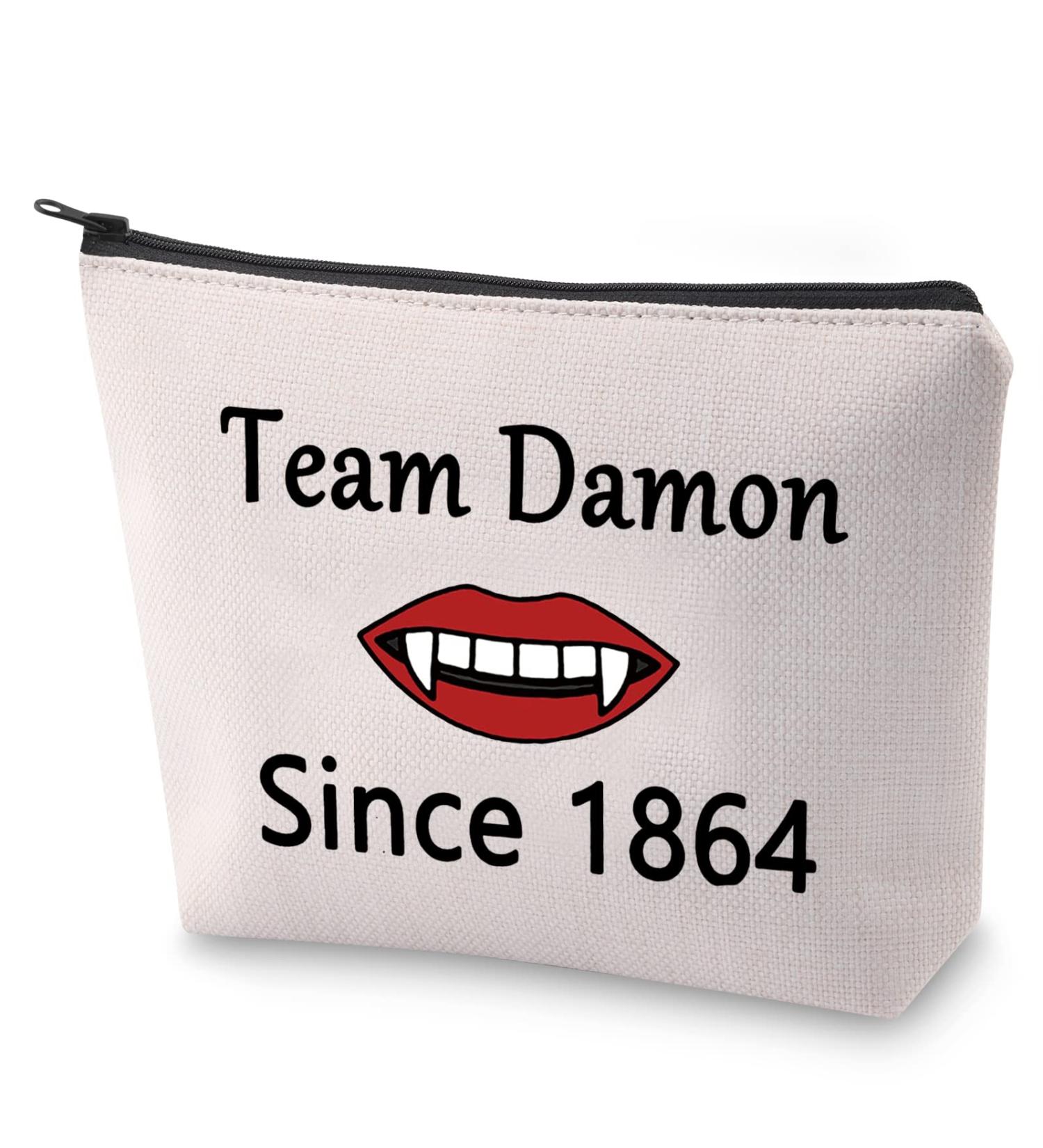 BLUPARK Vampire Inspired Makeup Bag - Team Salvatore Gift for Women | Since 1864 | Perfect for Damon Fans - Buy Online on GoSupps.com