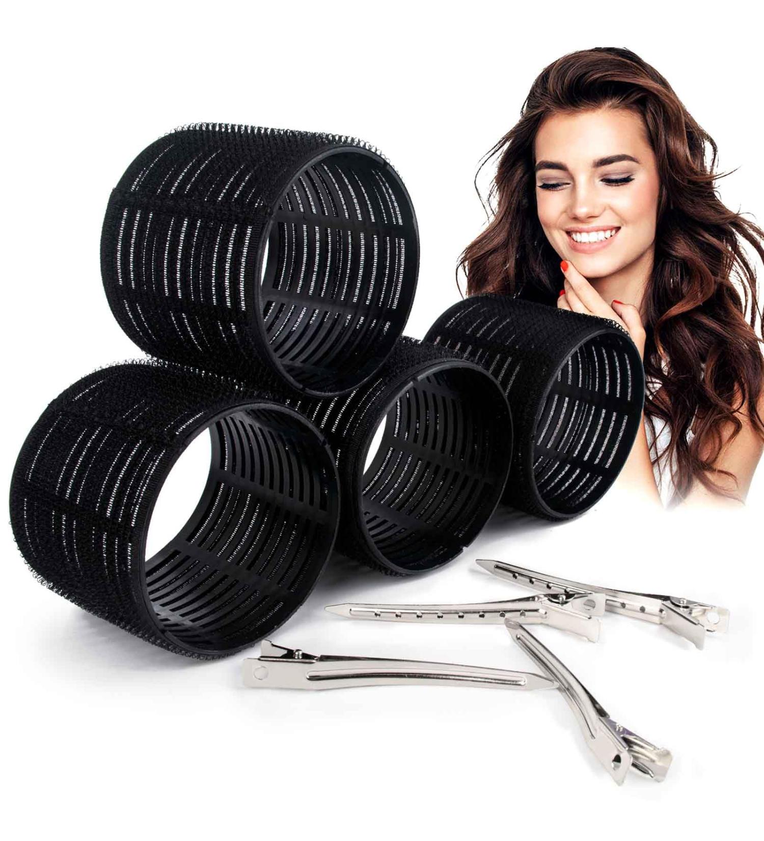 Buy Mega Curls Duck Beak Pliers - 74mm Non-Self Heating Ideal for Long & Curly Hair - 4 Piece Set for Hairdressing & DIY Styling - Buy Online on GoSupps.com