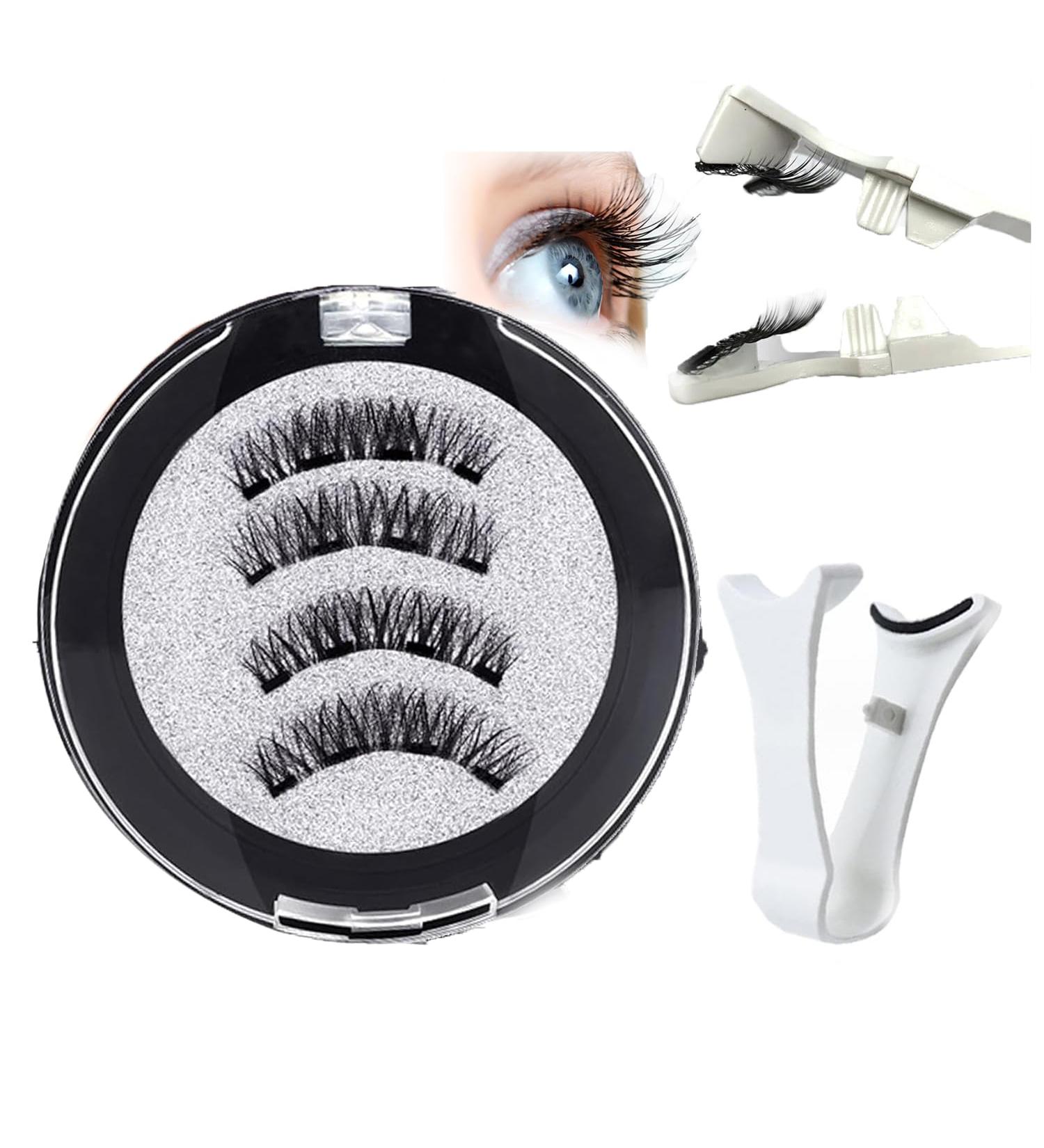 ZZCV Lumentes Magnetic Eyelashes Lumentes Magnetic Eye Lashes Reusable Magnetic Eyelashes Natural Look with Applicator Lumentes Eyelashes Magnetic Lashes 3D Magnetic False Eyelashes (Simple) - Buy Online on GoSupps.com