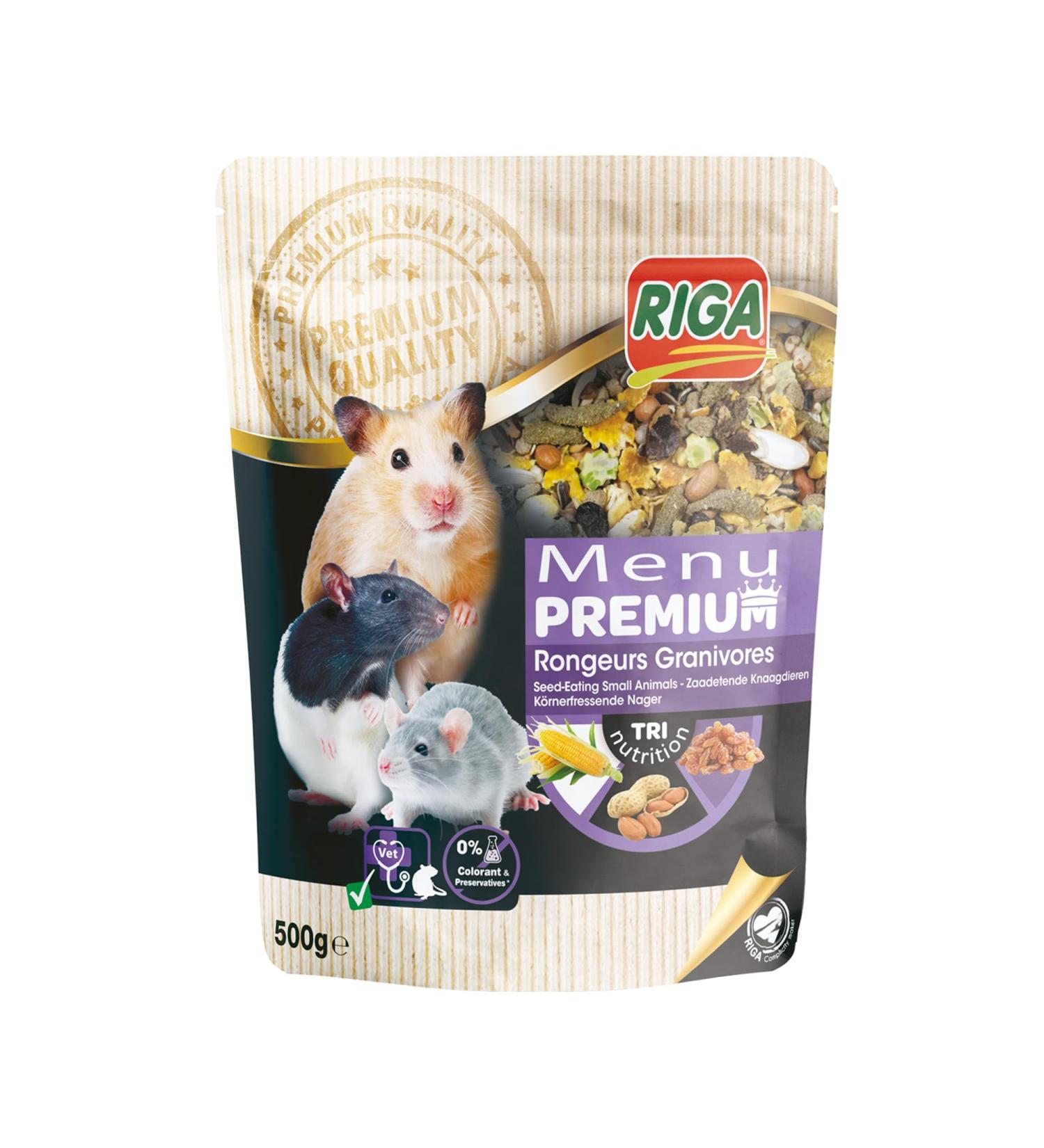 Riga - Premium Menu for Granivorous Rodents - Mix of Seeds Cereals Vegetables Fruits and Nuts - Tri-Nutrition Concept - Ri - Buy Online on GoSupps.com