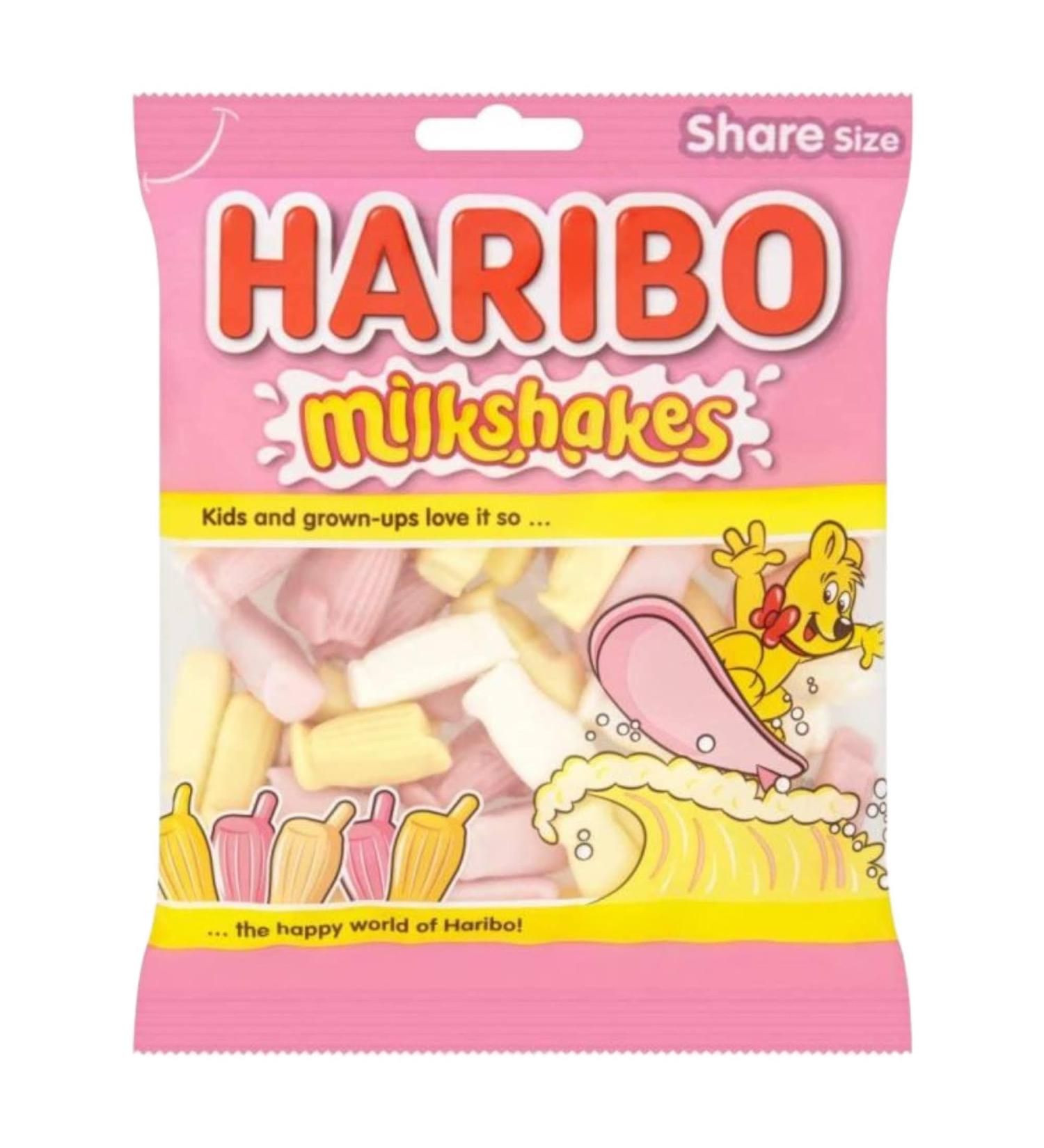 Milkshakes Strawberry Vanilla and Banana Milkshake Flavour Gummy Soft Chewy Sweets 160g - 3x Share Bags - Buy Online on GoSupps.com