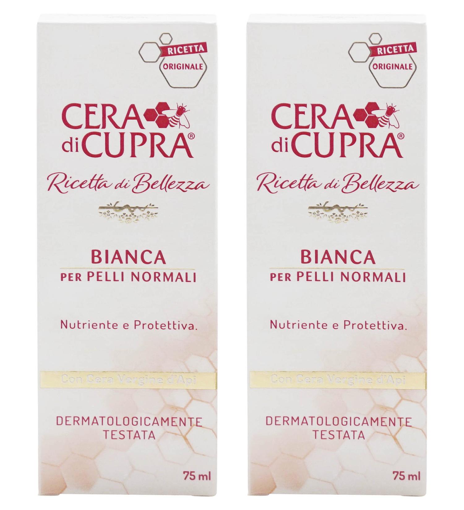 Bianca per Pelli Normali Cream for Normal Skin - Anti-Age Formula | Pack of 2 (75ml) | Italian Import - Best International Shipping - Buy Online on GoSupps.com