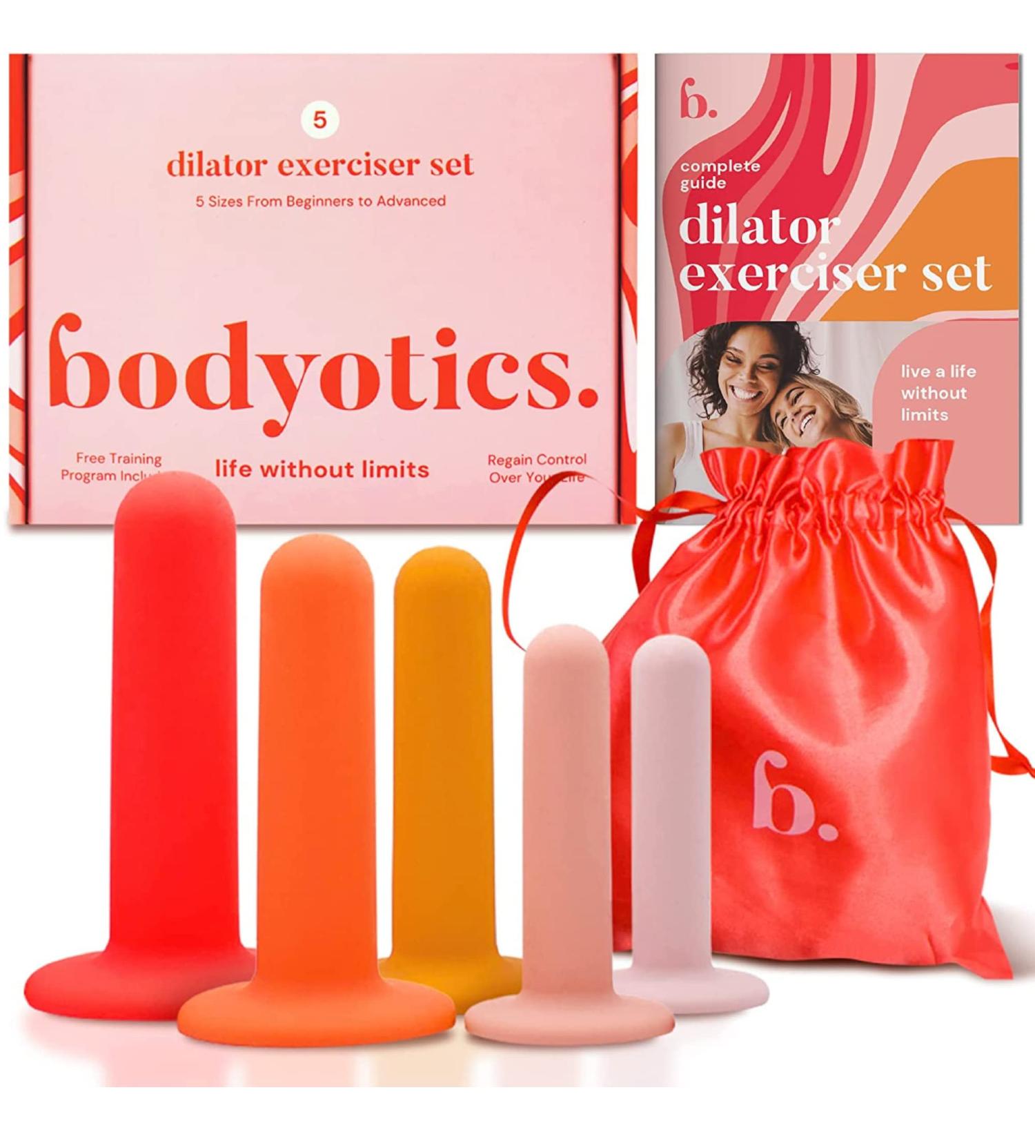 Bodyotics Silicone Pelvic Floor Muscle Trainer Set of 5 - Women's Dilators for Effective Release and Strengthening - Bodyotics - Buy Online on GoSupps.com