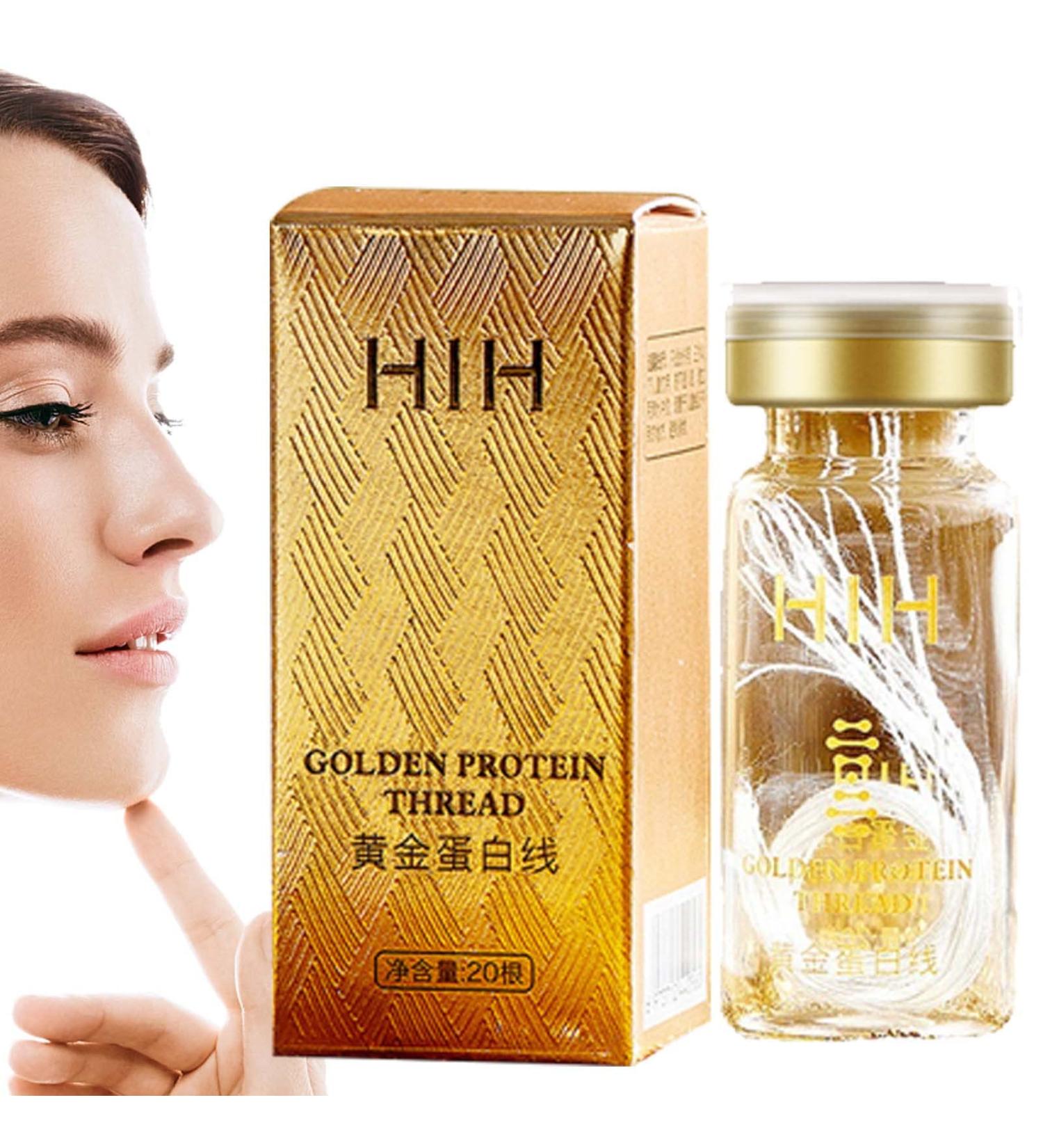 KELOC 5 Pcs Golden Face Peptide Protein Nourishing 20 Pieces for Women and Girls Line Lift Absorbable Thread for Skin Care Line Lift 5 Pcs Protein Line Individual Box - Buy Online on GoSupps.com