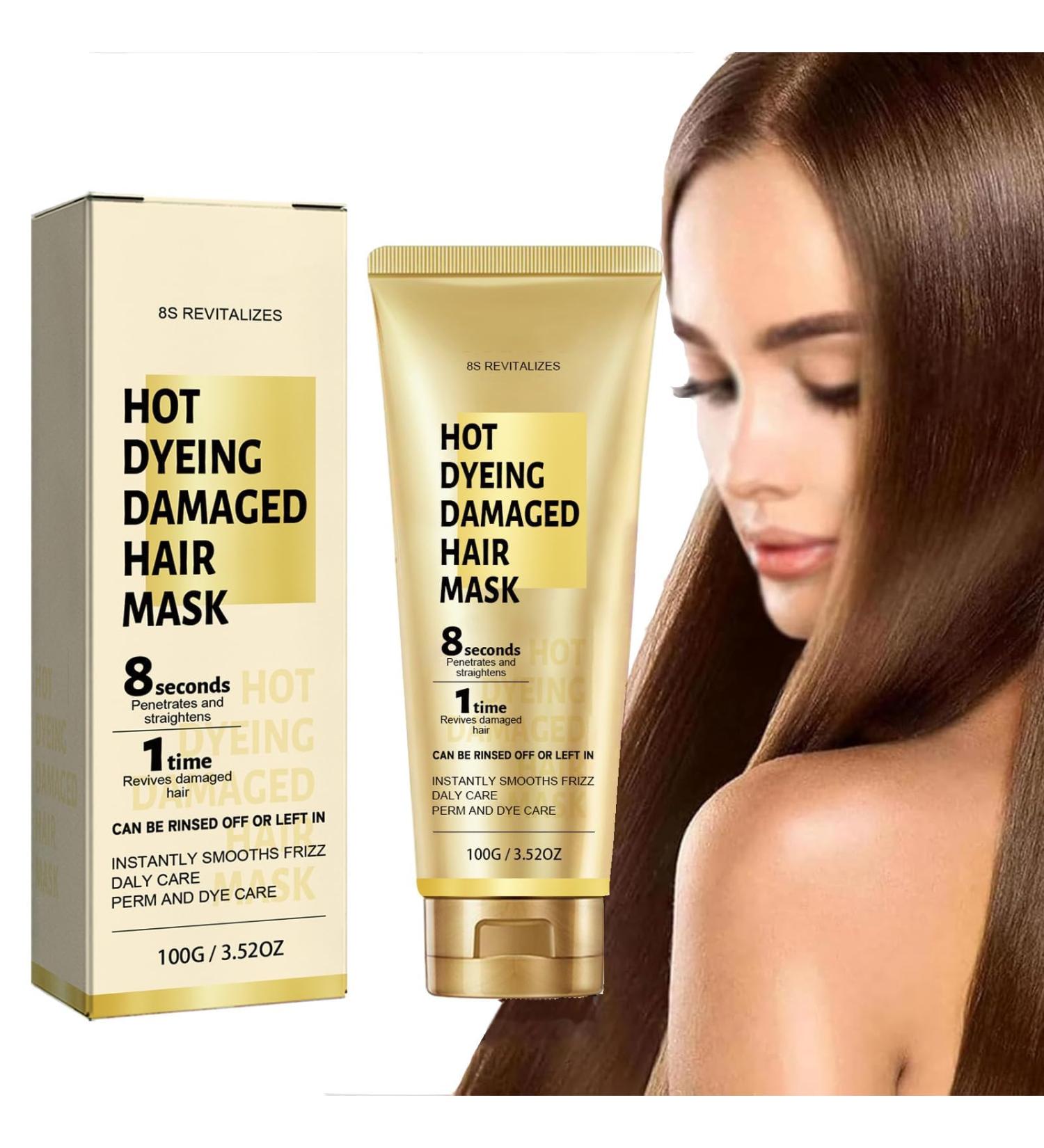 NQNFWCRJ 8 Seconds Rejuvenating Hair Mask Keratin Treatment Cream Miracle Dry Hair Mask Suitable for Permed Dyed and Damaged Hair Daily Care - Buy Online on GoSupps.com