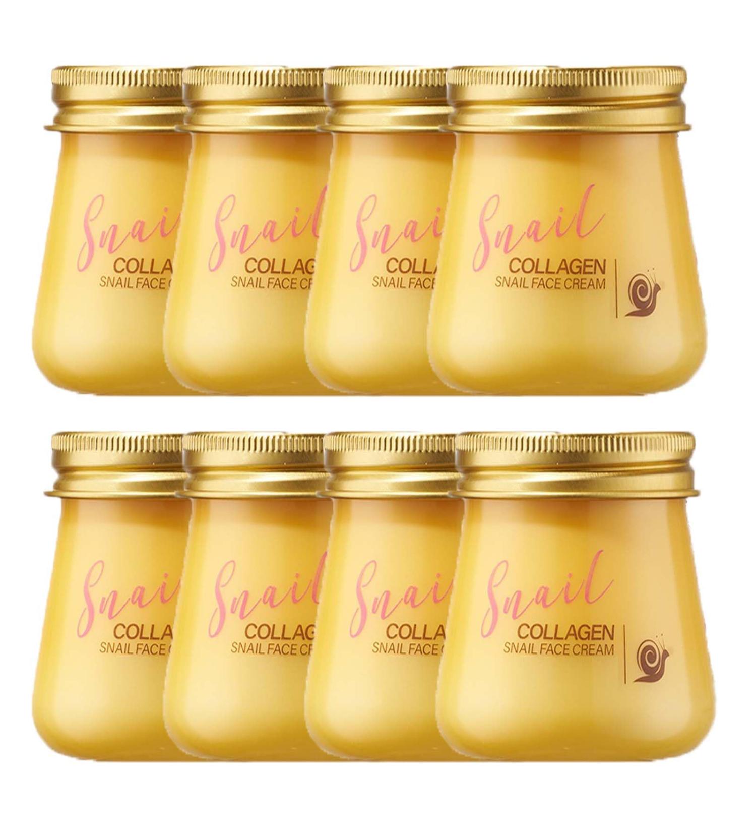 XINRAN Snail face cream moisturizer with snail mucus antiwrinkle cream vegan moisturizer with snail mucus for antiwrinkle rejuvenation for daily facial care 8 pieces - Buy Online on GoSupps.com