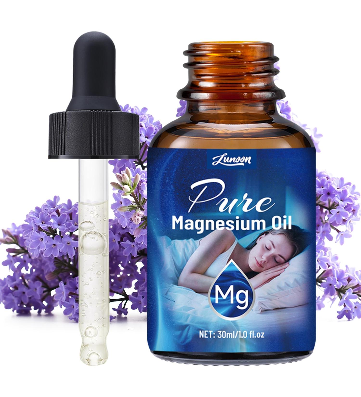 Magnesium Oil Drops -100% Organic Natural Magnesium Oil Drops -Nourish The Skin-Easy to Absorb and Use-Glass Bottle 2 fl oz - Buy Online on GoSupps.com
