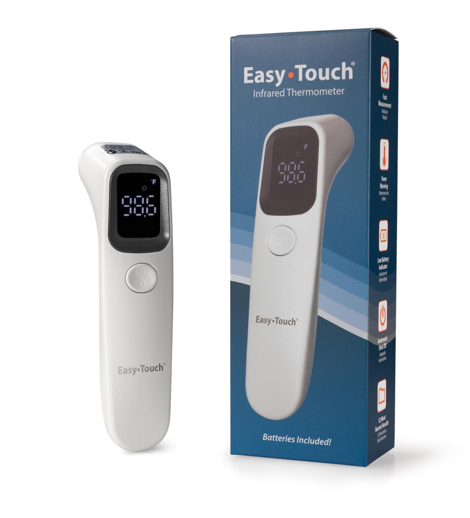 Buy EasyTouch Digital Infrared Thermometer - Accurate Fast & Ideal for All Ages | International Shipping Available - Buy Online on GoSupps.com