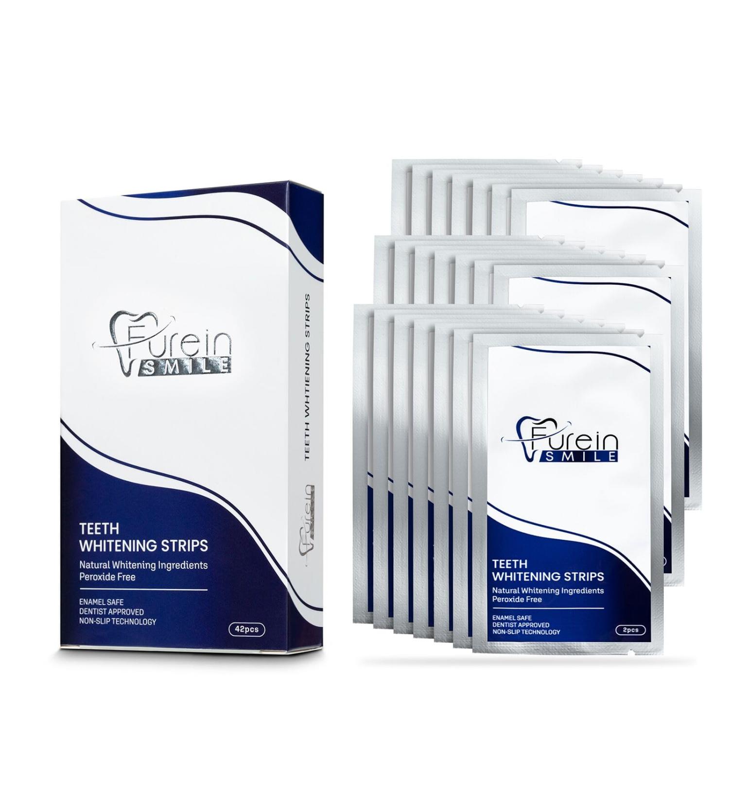 Lot de 42 bandes de blanchiment des dents sans peroxyde - Saveur menthe - N'ab me pas l' mail - Buy Online on GoSupps.com