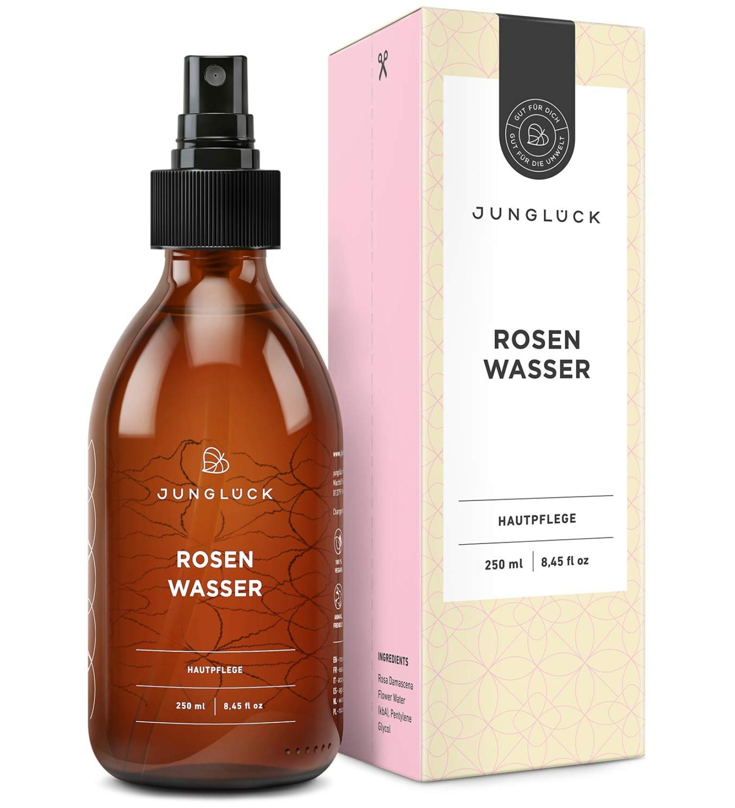 JUNGL CK Rose Water | Natural Skin & Hair Scent | Pore Cleansing | International Shipping - Buy Online on GoSupps.com