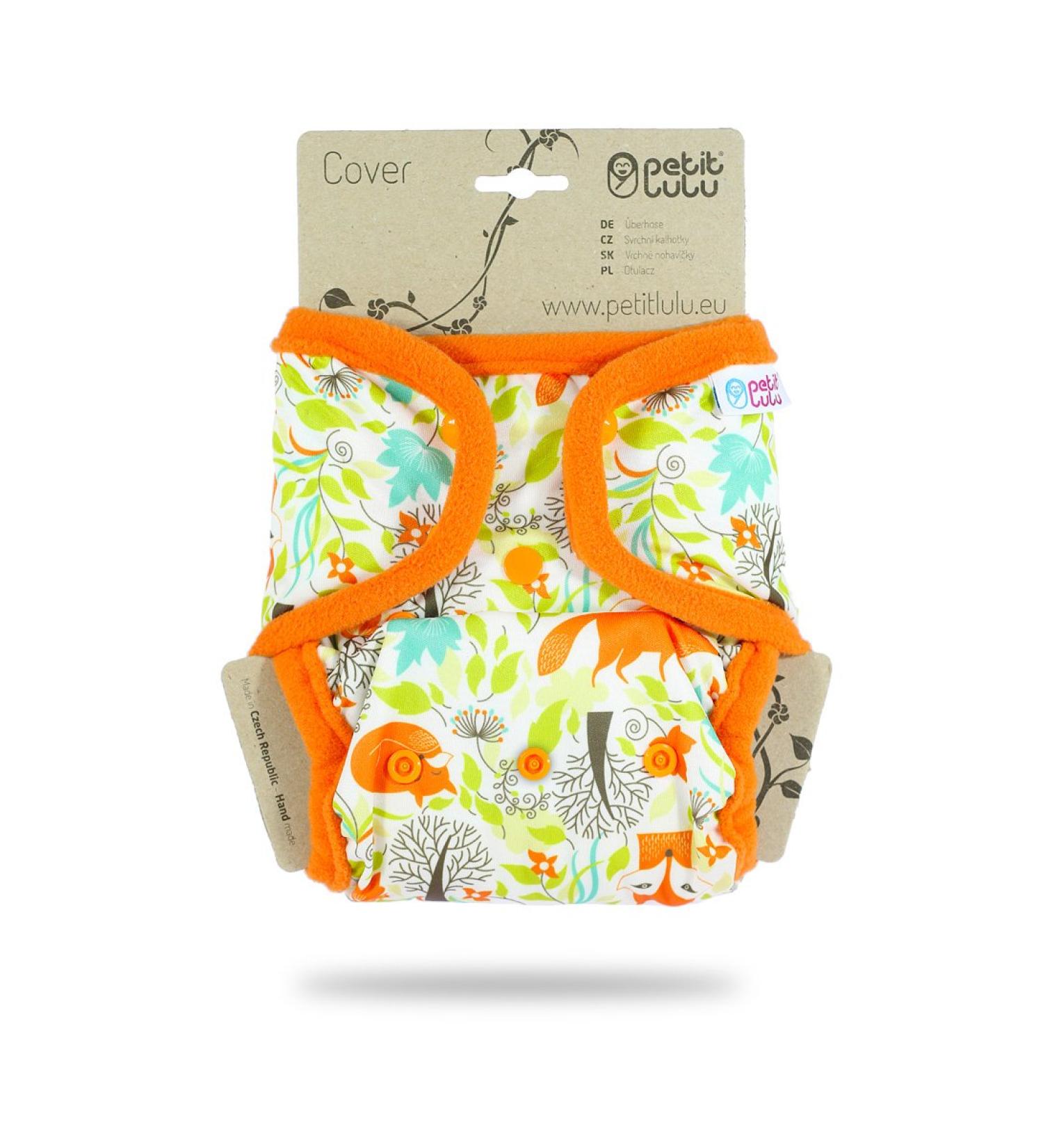 Buy Petit Lulu One Size Cloth Diaper Cover (5-16 kg) with Snap Fasteners - Adorable Foxes Design | International Shipping Available - Buy Online on GoSupps.com
