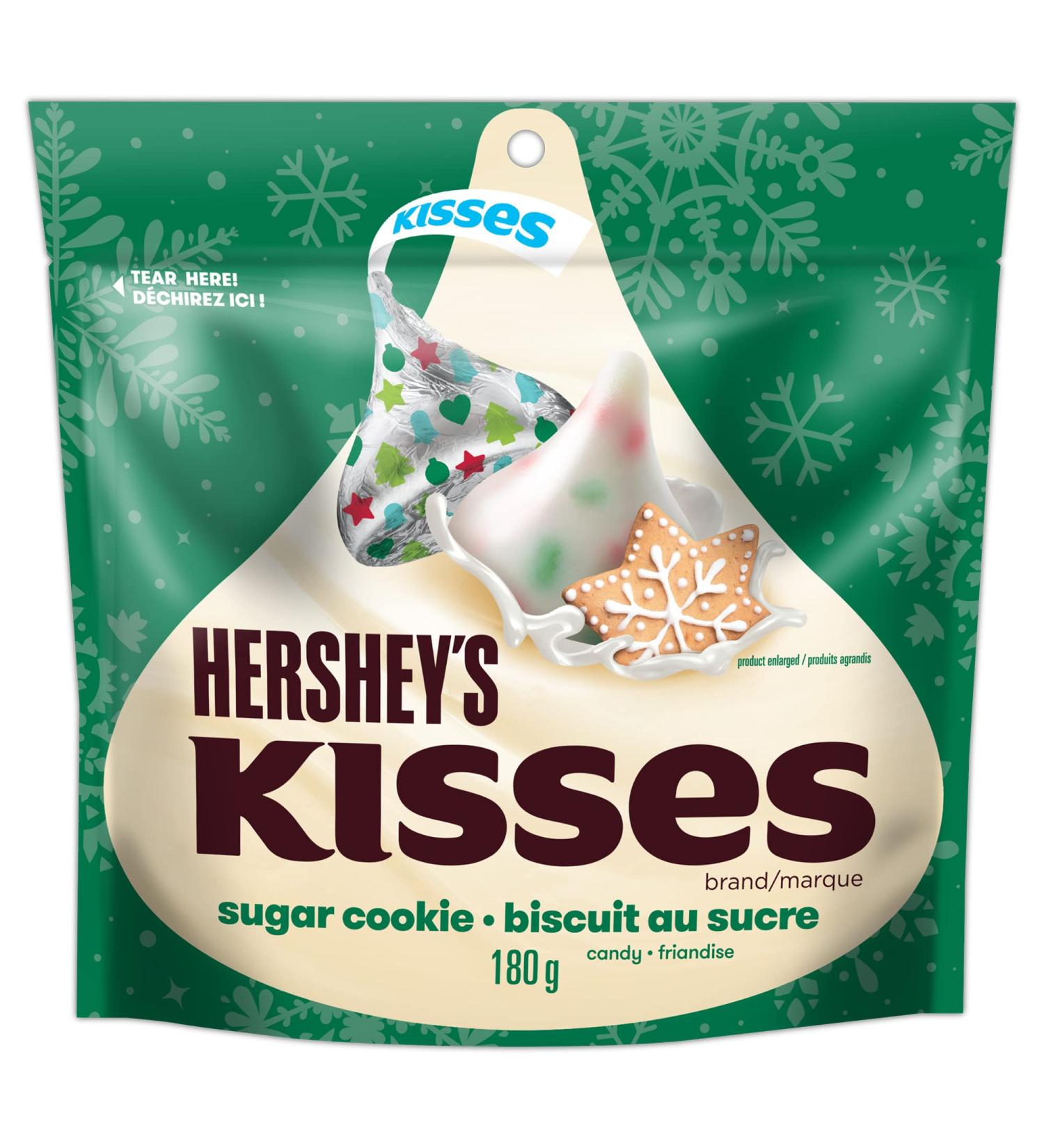 HERSHEY'S KISSES Sugar Cookie - Christmas Candy Stocking Stuffers 180g - Buy Online on GoSupps.com