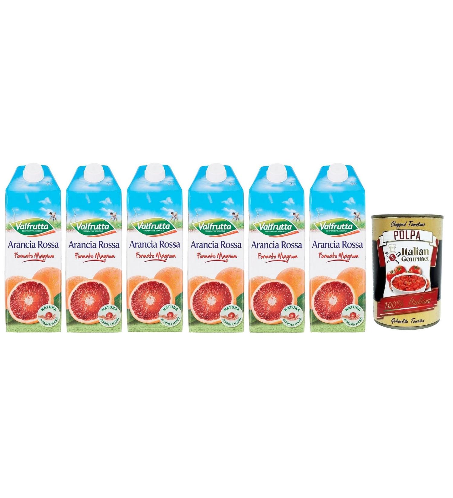  Italian Gourmet E.R. 6 x Valfrutta Red Orange Juice Refreshing Drinks Alcohol-Free Juice Blood Orange Flavored Fruit Juice 1500 ml Italian Gourmet Tomato Pulp Box 400 g - Buy Online on GoSupps.com