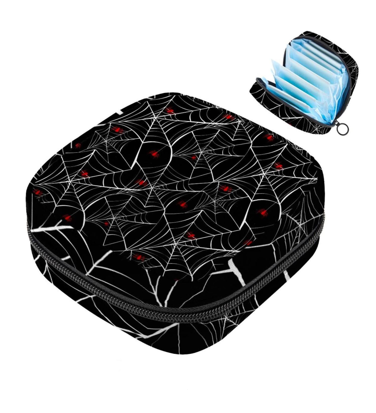 Buy Muooum Halloween Red Spider Menstrual Bag - Zipper Pouch for Tampons & Essentials | Women's Bandage Bag - Buy Online on GoSupps.com