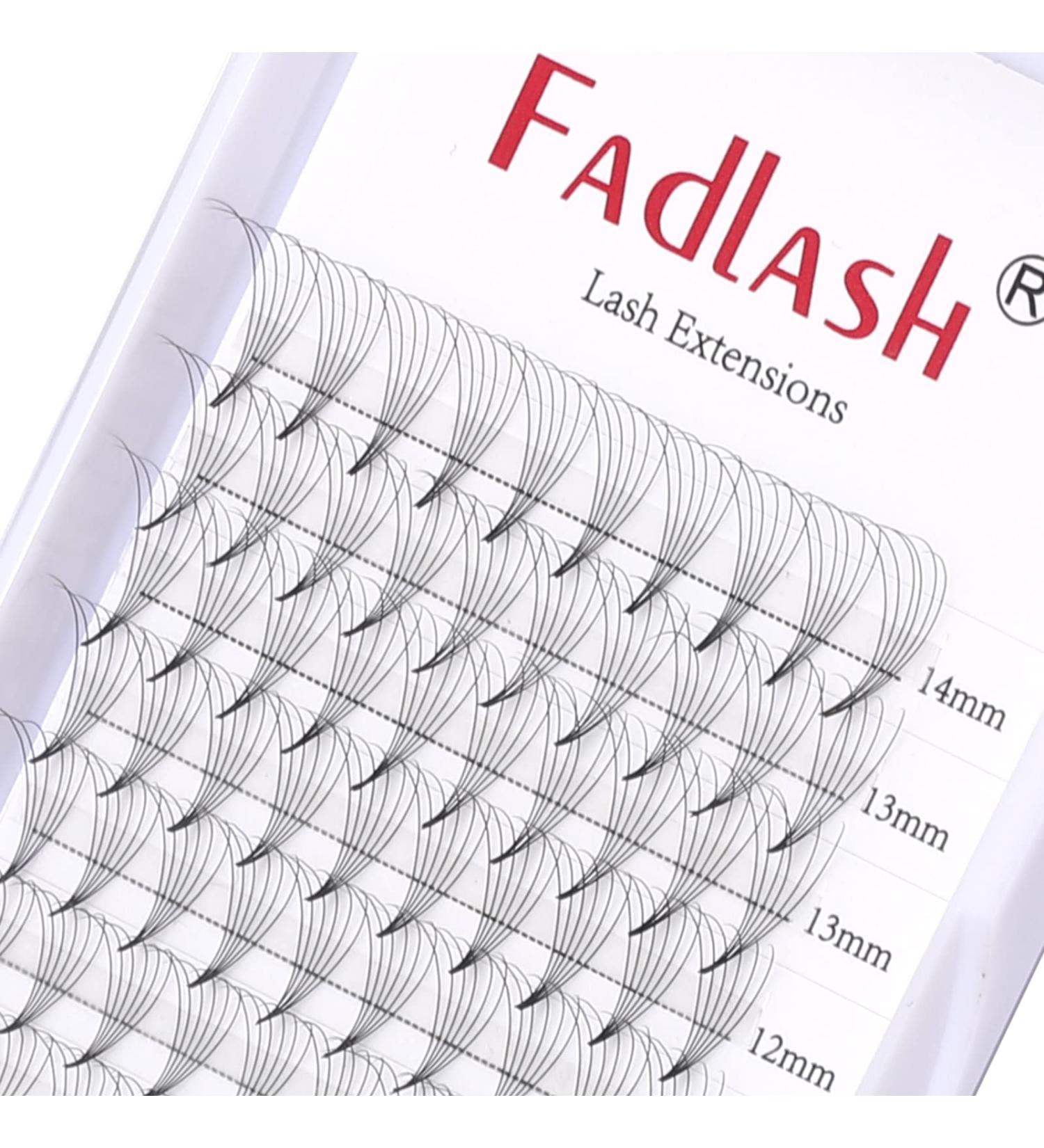 6D Eyelashes Fan Extensions | 0.05mm D Curl Russian Premade Lashes | Mix Lengths 8-14mm - Buy Online on GoSupps.com