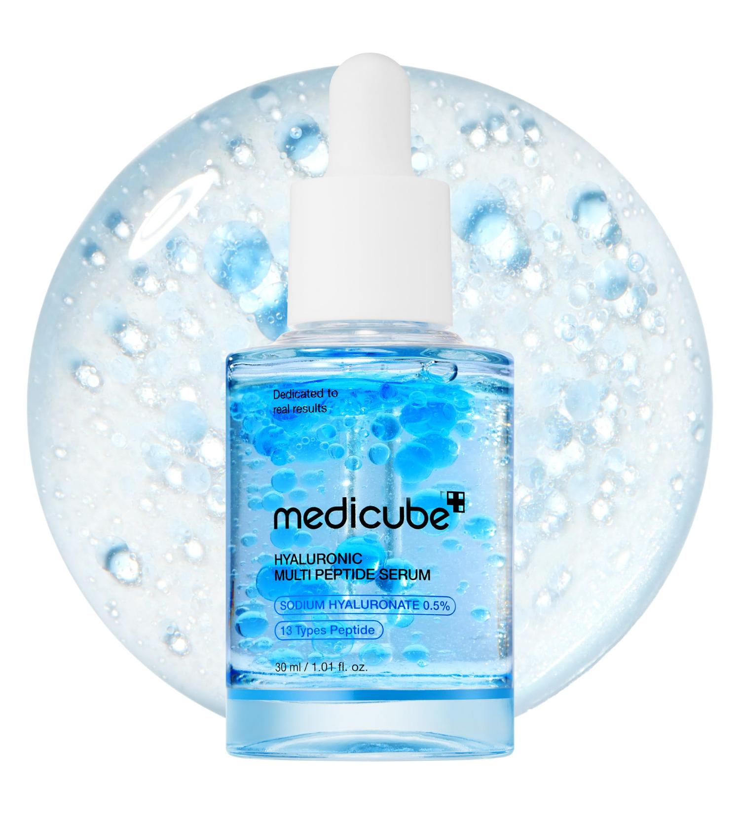 medicube Hyaluronic Multi Peptide PDRN Serum for Glowing and Soothing | Lightweight Water Plumping Radiant Facial Serum for All Skin Type Hydrating Moisturizer Korean Skincare | 30ml 1.01fl.oz. - Buy Online on GoSupps.com