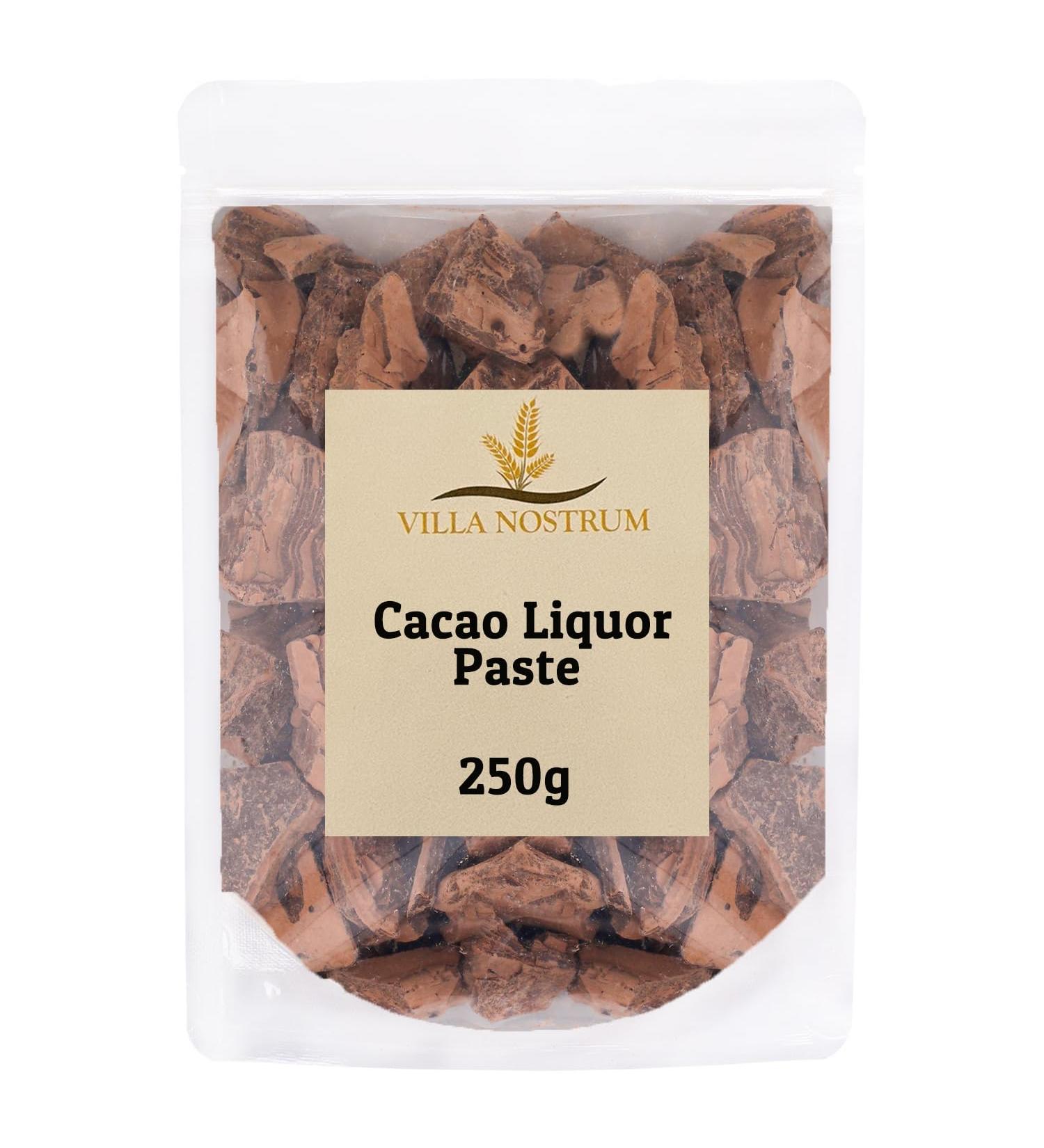Cacao Liquor Paste 250g Liquor Chunks Cacao Mass by Villa Nostrum