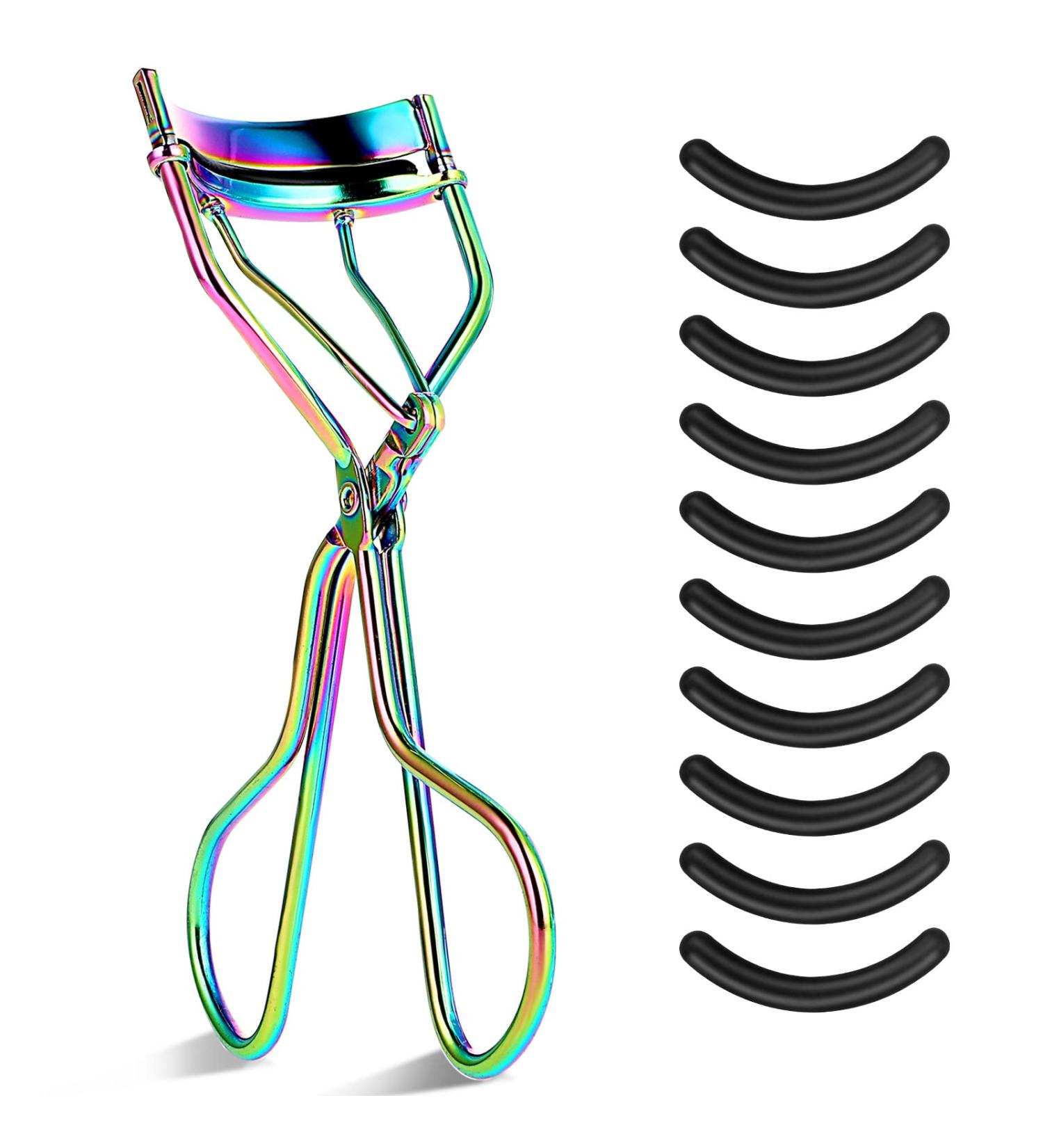 Sibba Eyelash Curlers with 10 Refill Silicone Pads Rose Golden Eyelashes Curler for Women Lash Curler Easy to Curl Eyelashes Naturally and Fits All Eye Shapes (Multicolor) - Buy Online on GoSupps.com