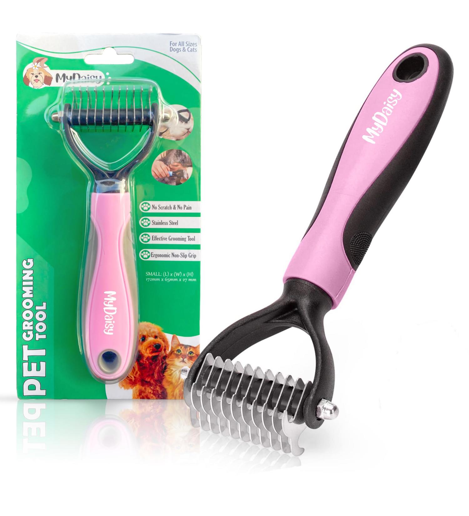 Mydaisy Undercoat Dog Brush - Best Long-Hair Cat & Dog Grooming Tool for Shedding - Buy Online on GoSupps.com