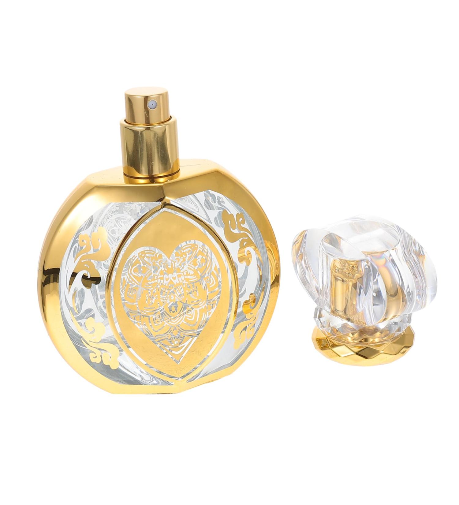 MAGICLULU Perfume Bottle Glass Perfume Clear Container Glass Container Perfume Crystal Decor Small Perfume Spray Bottle Refillable Atomizers Bottle Empty Filling Travel Essential Oil - Buy Online on GoSupps.com