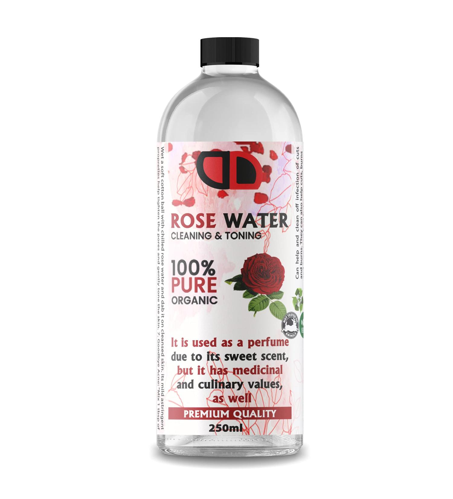 Organic rose water hydrosol/hydrating face spray (250ml cap)