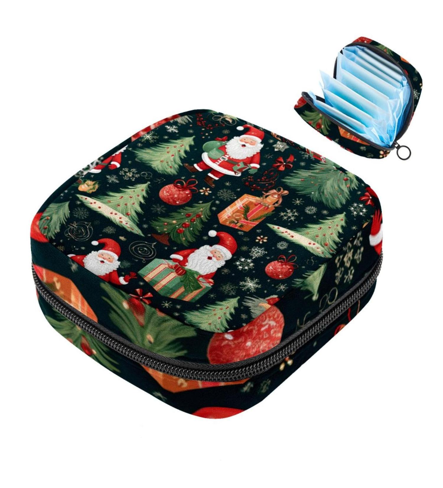 Muoooum Christmas Tree Sanitary Napkin Storage Bag | Portable Menstruation Cup Organizer for Teens & Women | 4.7x6.6 in - Buy Online on GoSupps.com