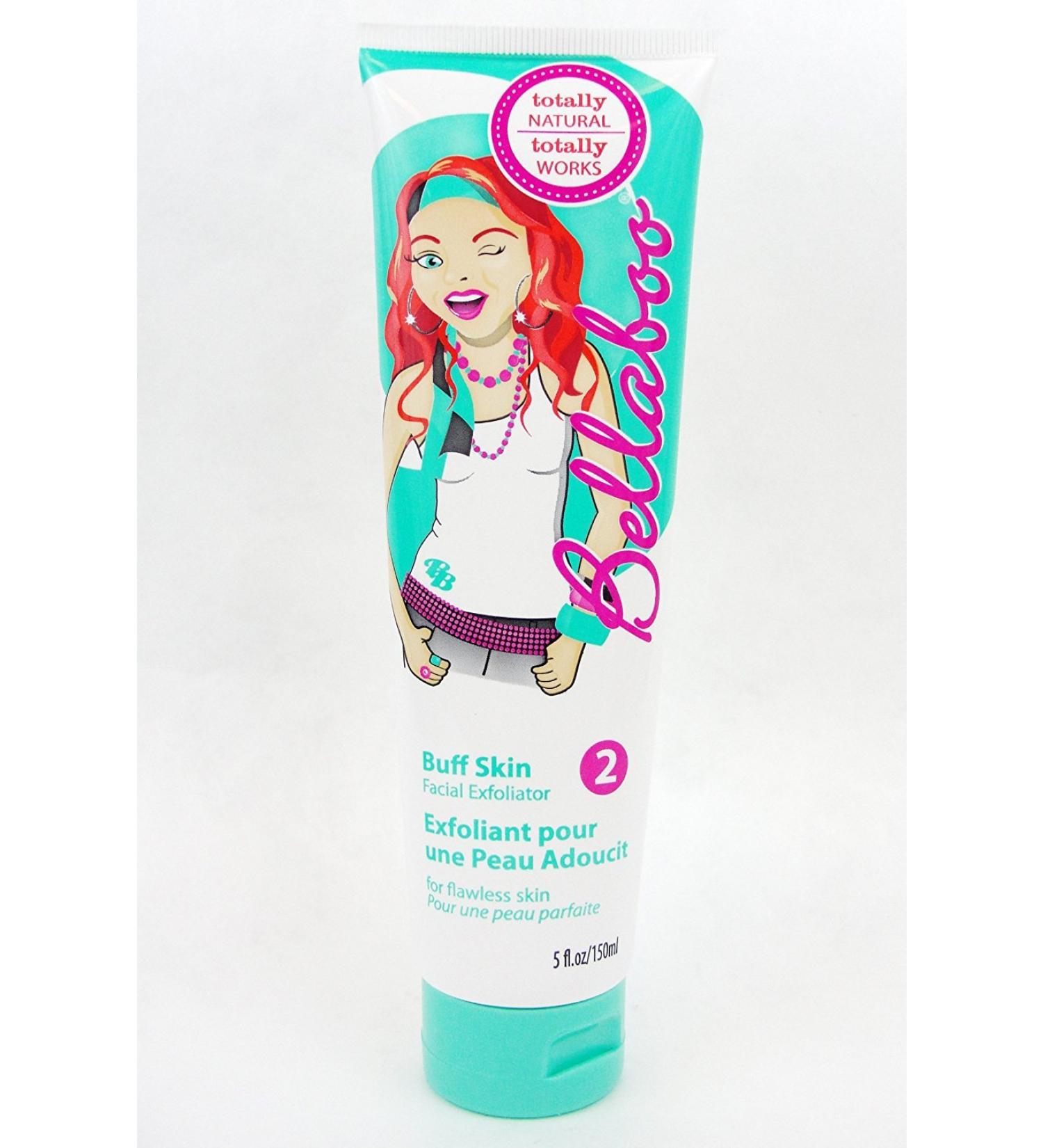 Bellaboo -Buff Skin Facial Exfoliator 5 Fl Oz - Totally Natural Skincare for Teens and Tweens