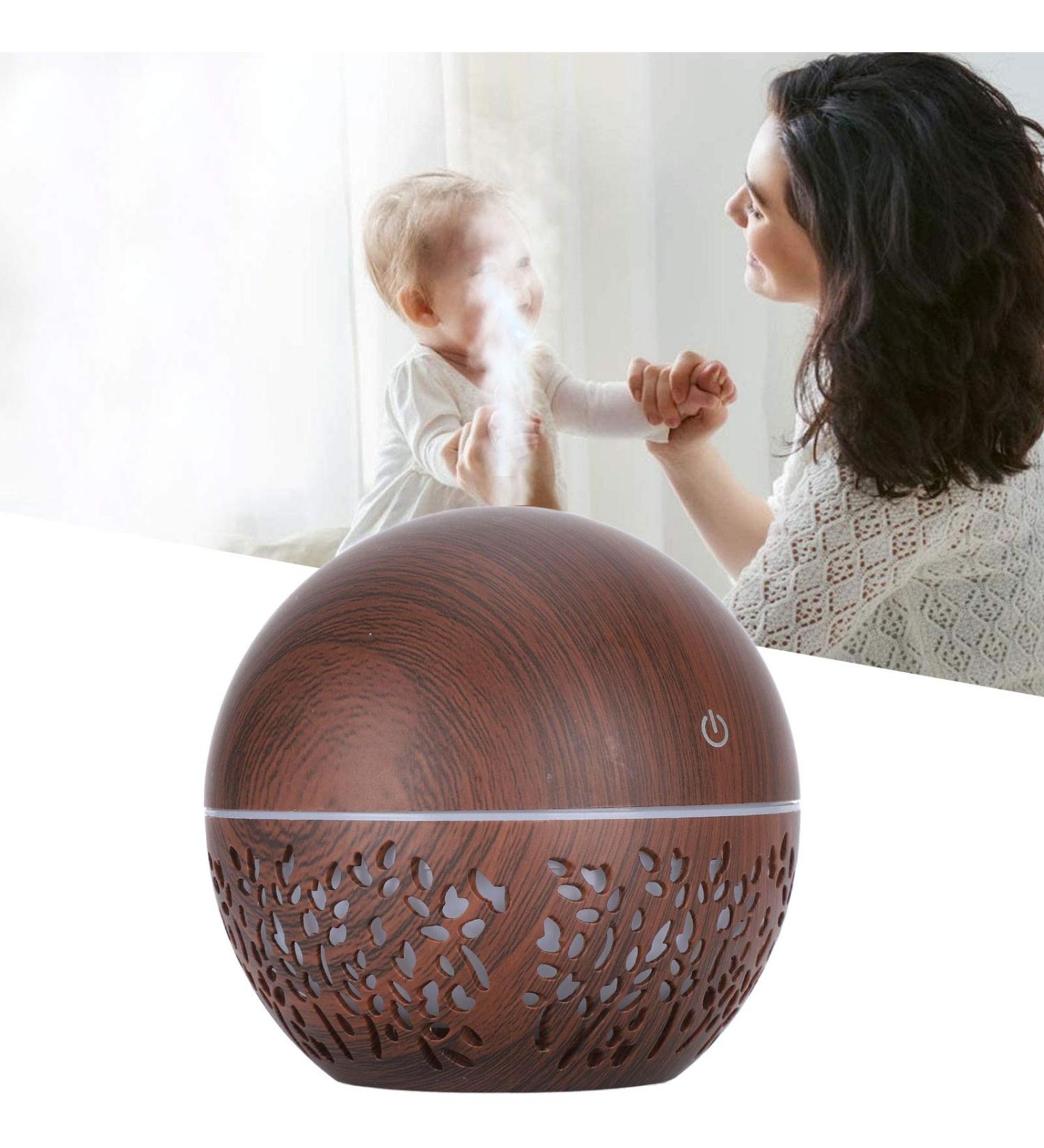 Buy Brrnoo 130ml Essential Oil Diffuser - Alexa-Compatible Aroma Therapy with 7 LED Colors for Home Yoga Spa & Office - Buy Online on GoSupps.com