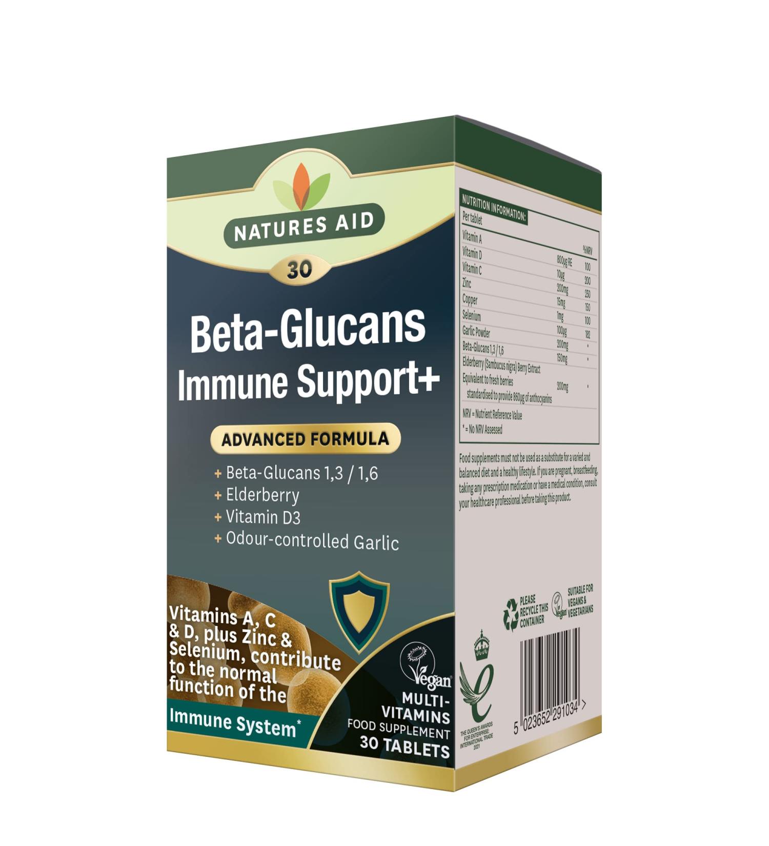 Natures Aid Immune Support Tablets - 30 Count - Buy Online on GoSupps.com
