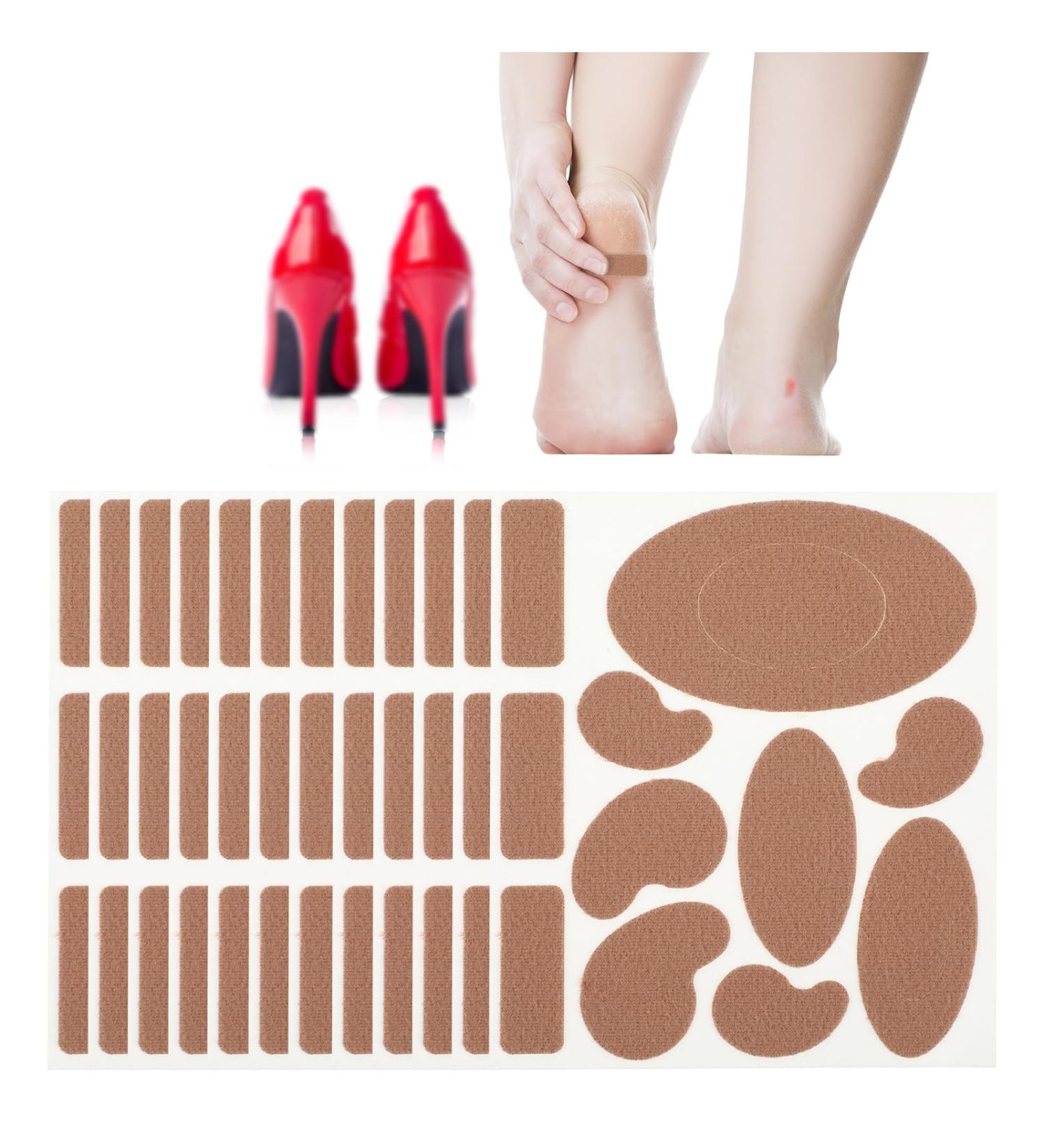Mabor 132Pcs Adhesive Moleskin Blister Tape Flannel Moleskin Padding Blister Prevention Tape for Heel Shoes Feet Toe Pain Relief Reduce Friction Pain (12 Sheets) - Buy Online on GoSupps.com