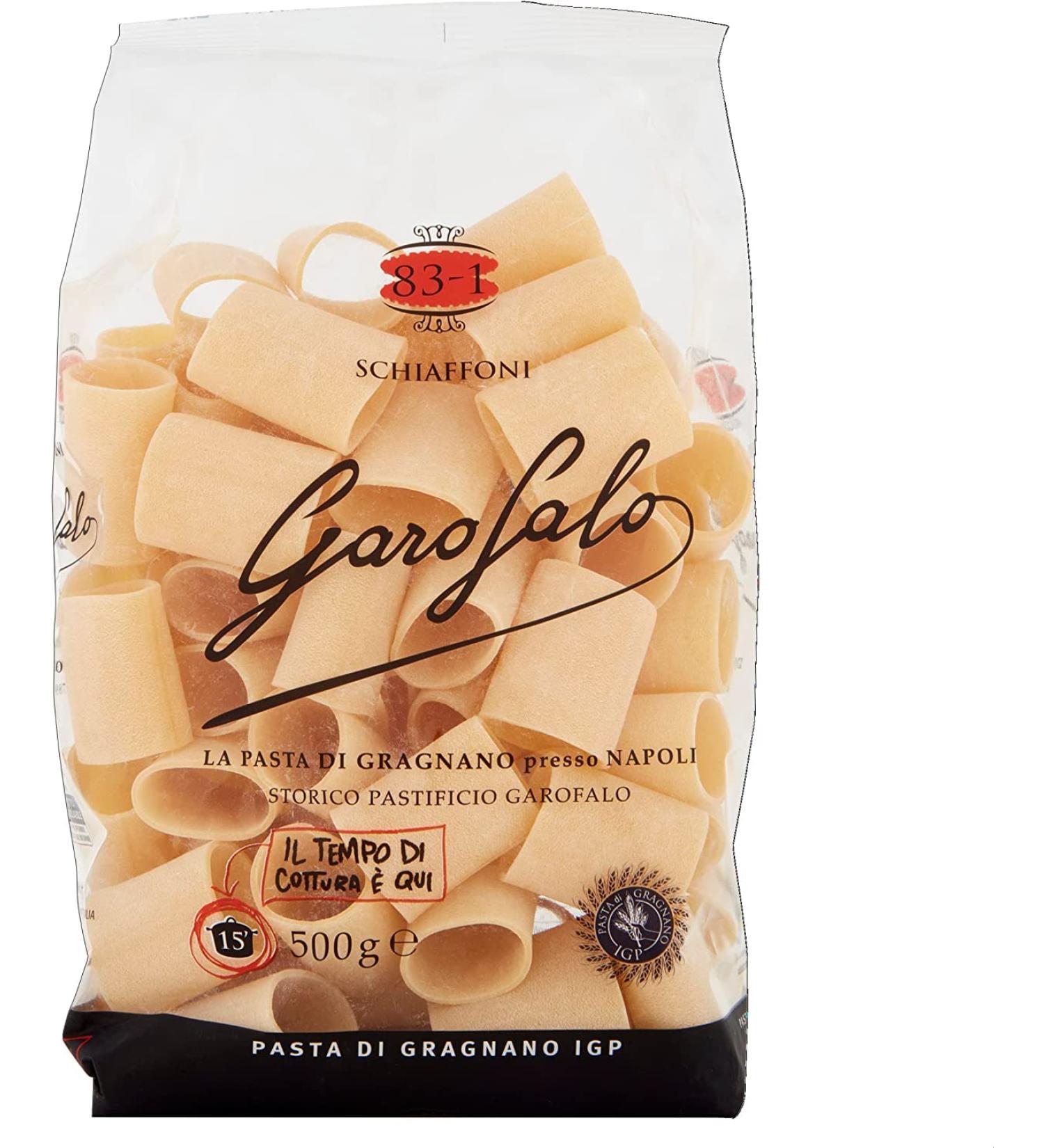  Italian Gourmet E.R. Garofalo Schiaffoni No. 83-1 Pack of 10 Neapolitan durum wheat semolina with 500g of IGP pasta + 400g Italian Gourmet Polpa - Buy Online on GoSupps.com