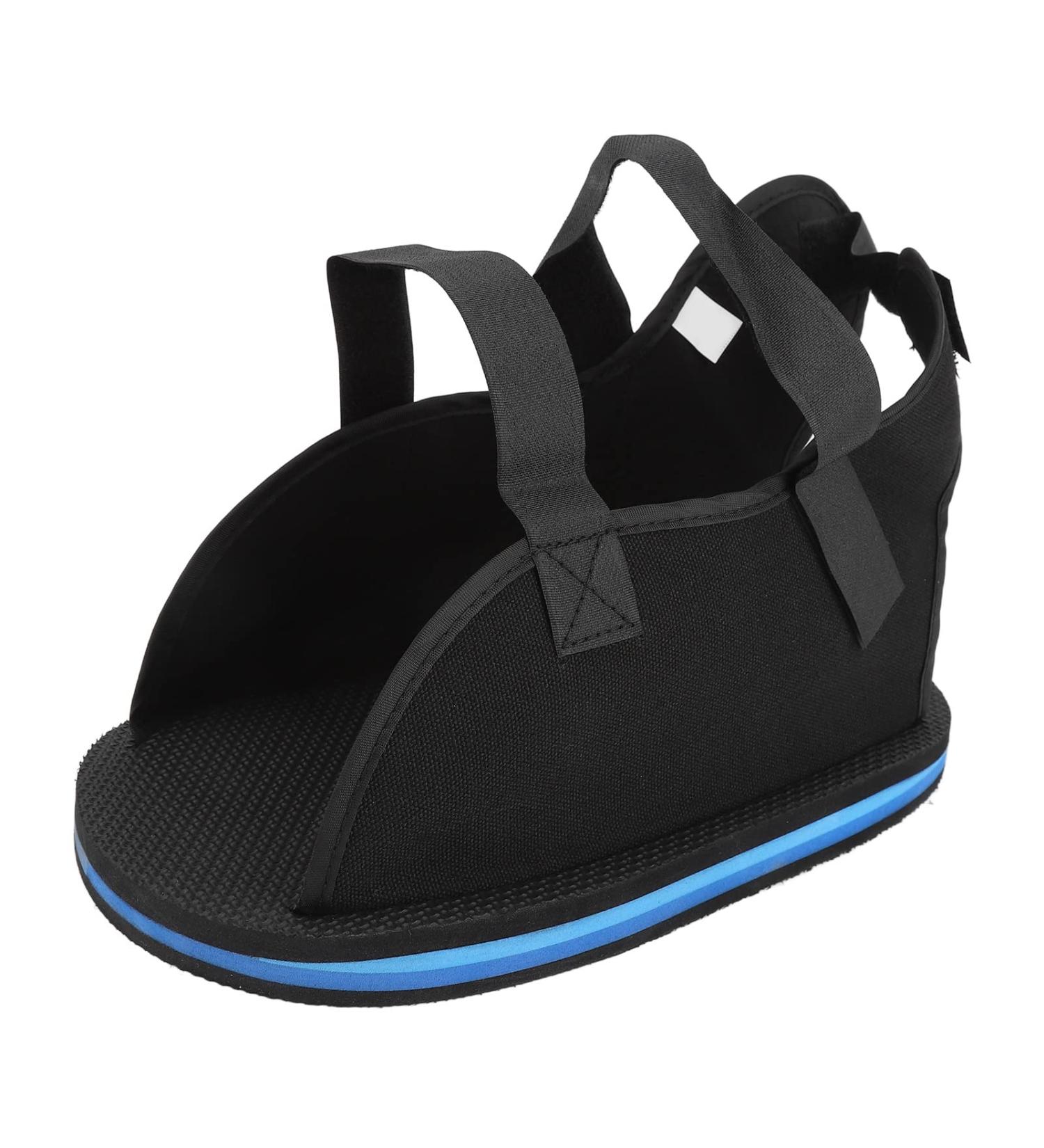 Post Op Recovery Shoe - Non-Skid Flat Sole & Open Toe Cast Shoe for Foot Injuries Sprained Ankles & Broken Bones - International Shipping Available - Buy Online on GoSupps.com