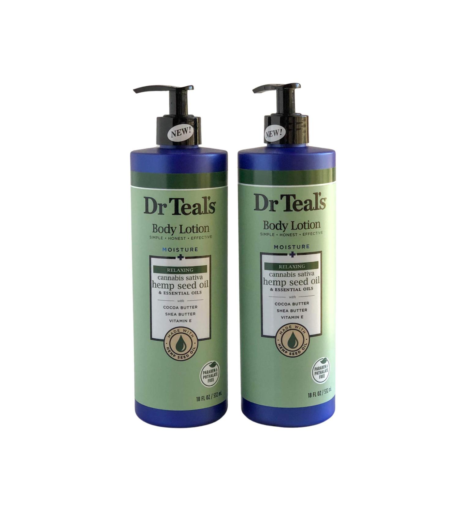 Dr Teal's Body Lotion Hemp Seed - Pack of 2