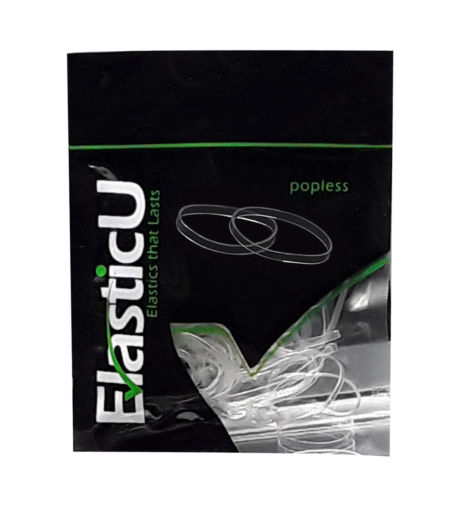 Premium Clear Polybands Pack of 70 - STRONG & REUSABLE Hair Elastics by ElasticU - Buy Online on GoSupps.com